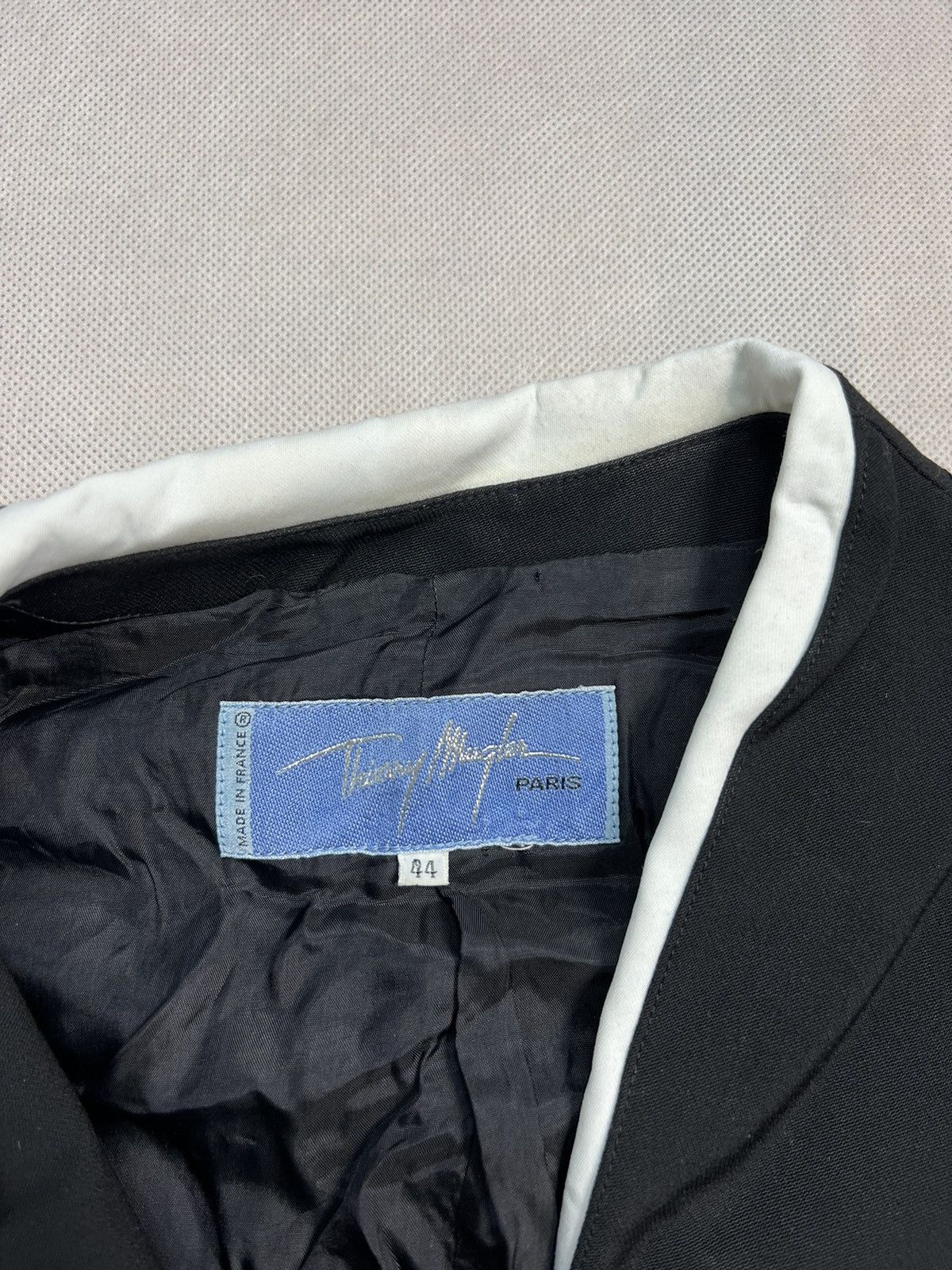 Mugler × Thierry Mugler × Vintage Unique Thierry Mugler 100% Worsted Wool Vintage 90s Tailored Size L / US 10 / IT 46 - 6 Thumbnail