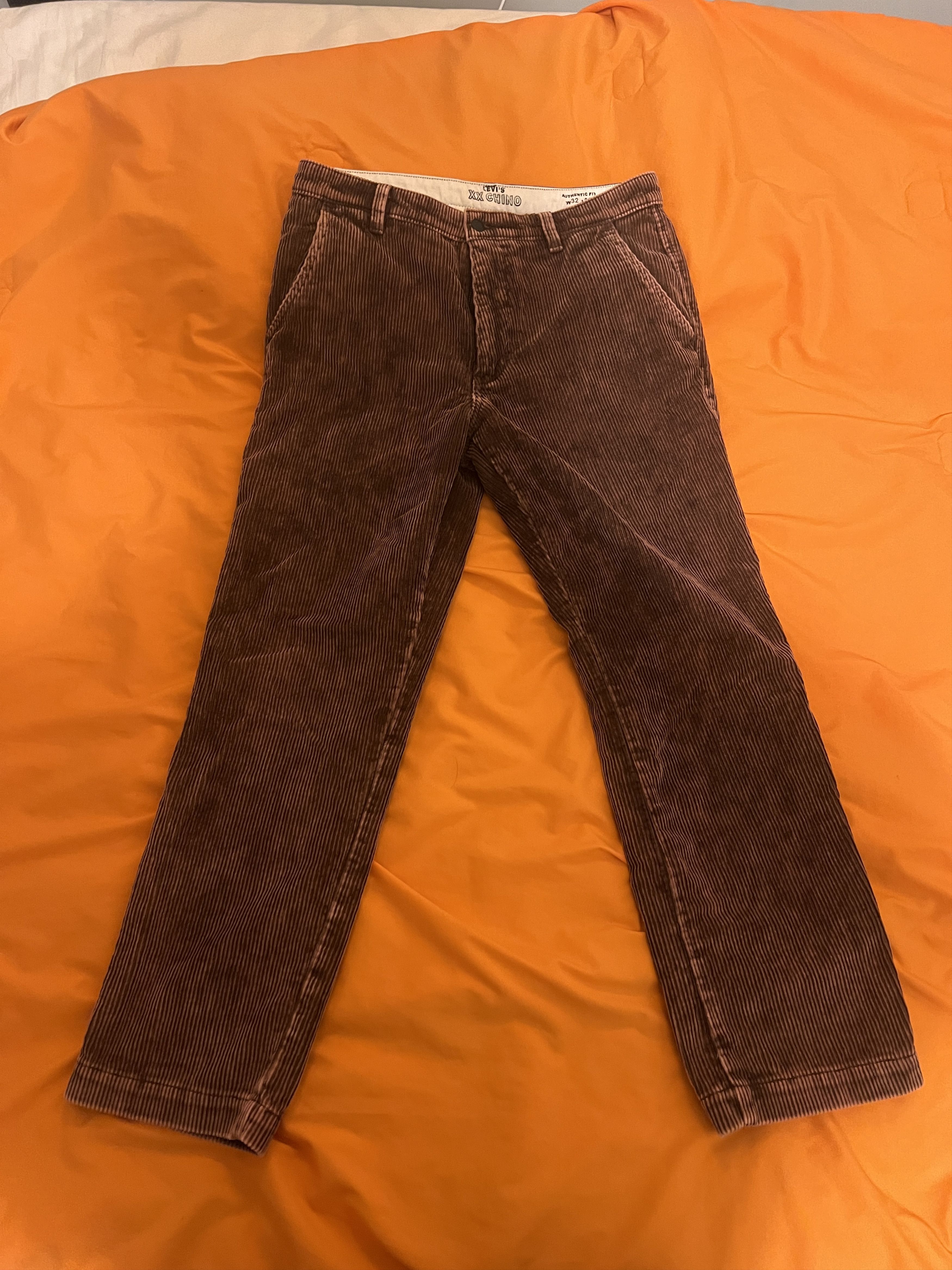 Levi's XX Chino Authentic Straight Fit Corduroy Size US 32 / EU 48 - 1 Thumbnail