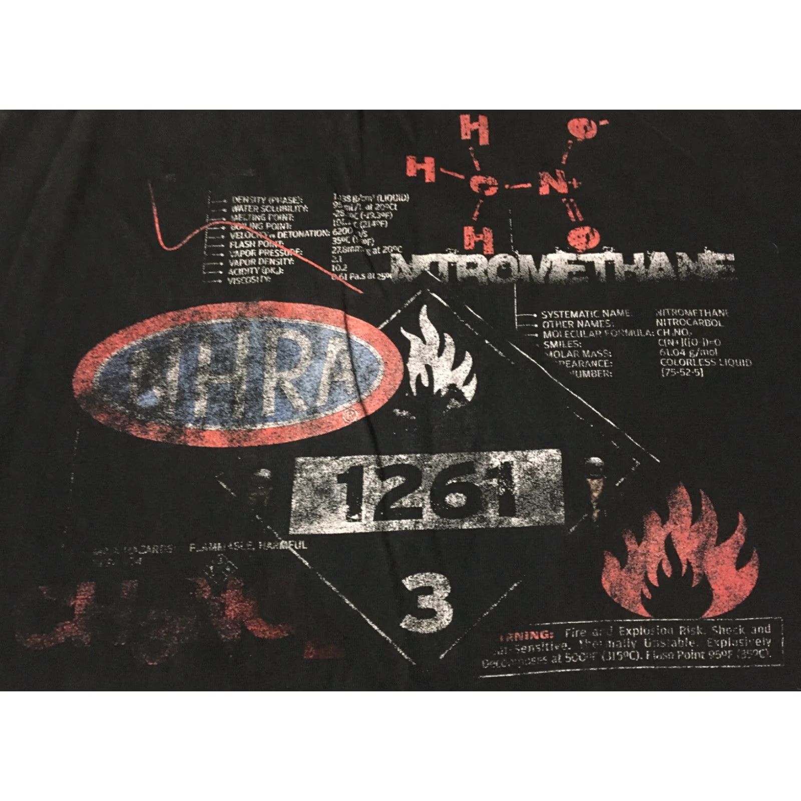 Anvil VINTAGE NHRA Nitromethane Fuel Faded Distress Shirt XL NASCAR Racing Grunge Punk 90s Size US XXL / EU 58 / 5 - 3 Thumbnail