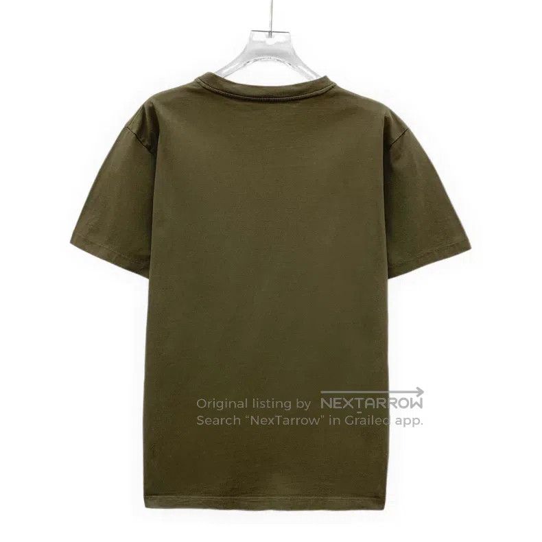 Loewe Loewe Military green logo embroidery cotton round-neck sho Size XS / US 0-2 / IT 36-38 - 2 Thumbnail
