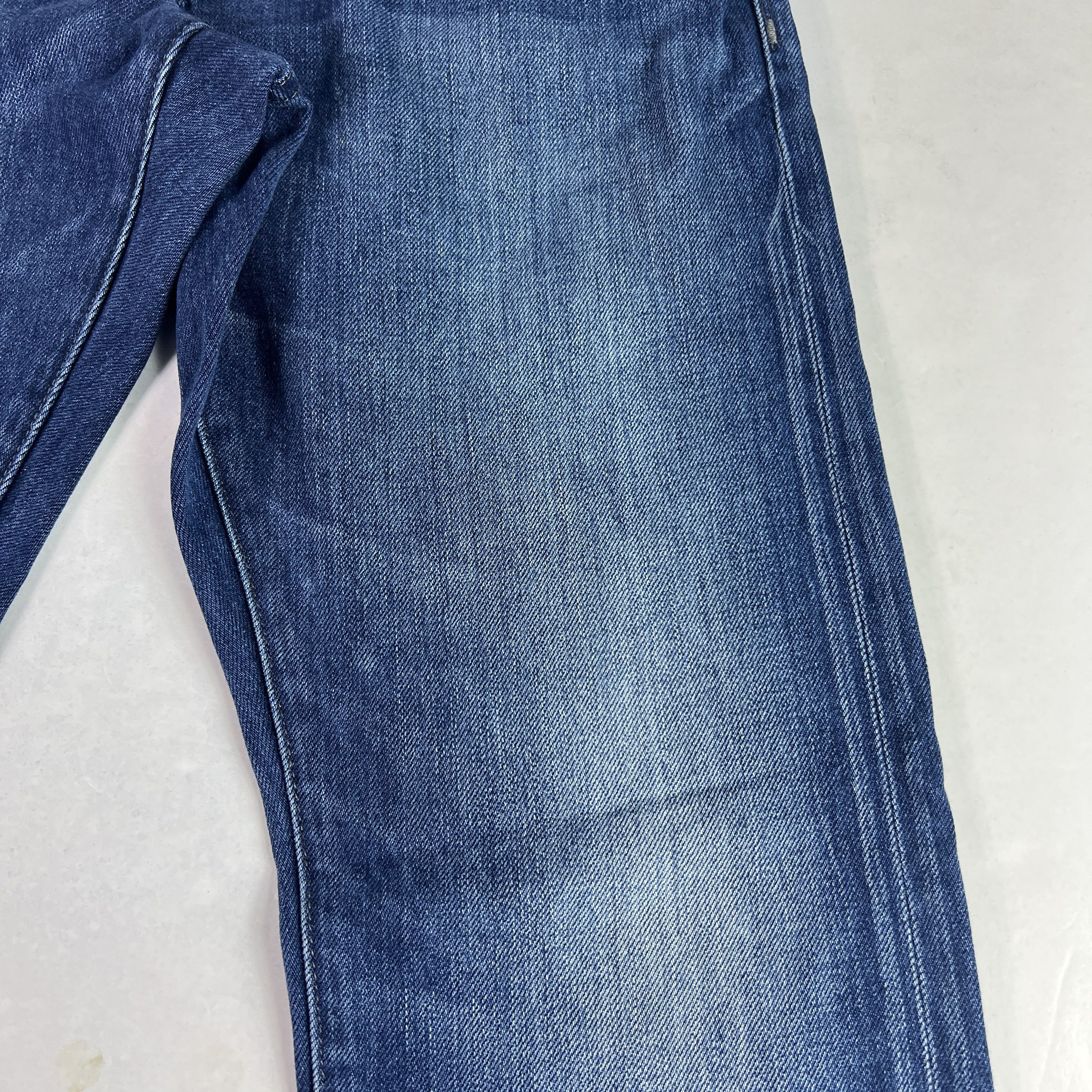 Superdry Super Dry Jean Loose Taper Biker Dark Blue Cotton Denim Size US 31 - 5 Thumbnail