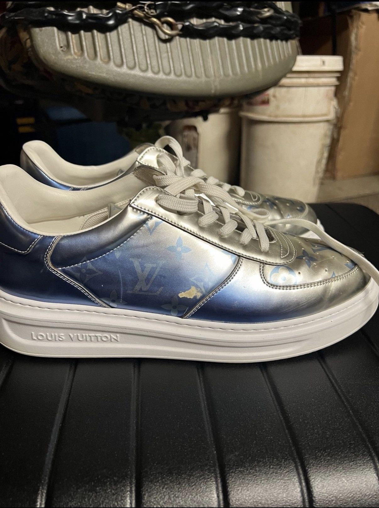 Louis Vuitton Louis Vuitton Beverly Hills Sneaker – Metallic Monogram Size US 7 / EU 40 - 4 Thumbnail