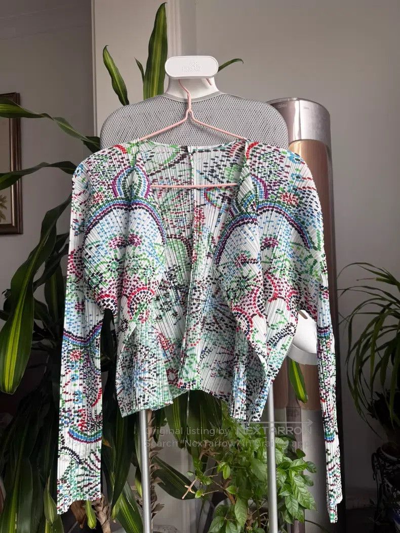 Issey Miyake Issey Miyake White Firework Pattern Cardigan Coat Size XXL / US 16-18 / IT 52-54 - 1 Thumbnail