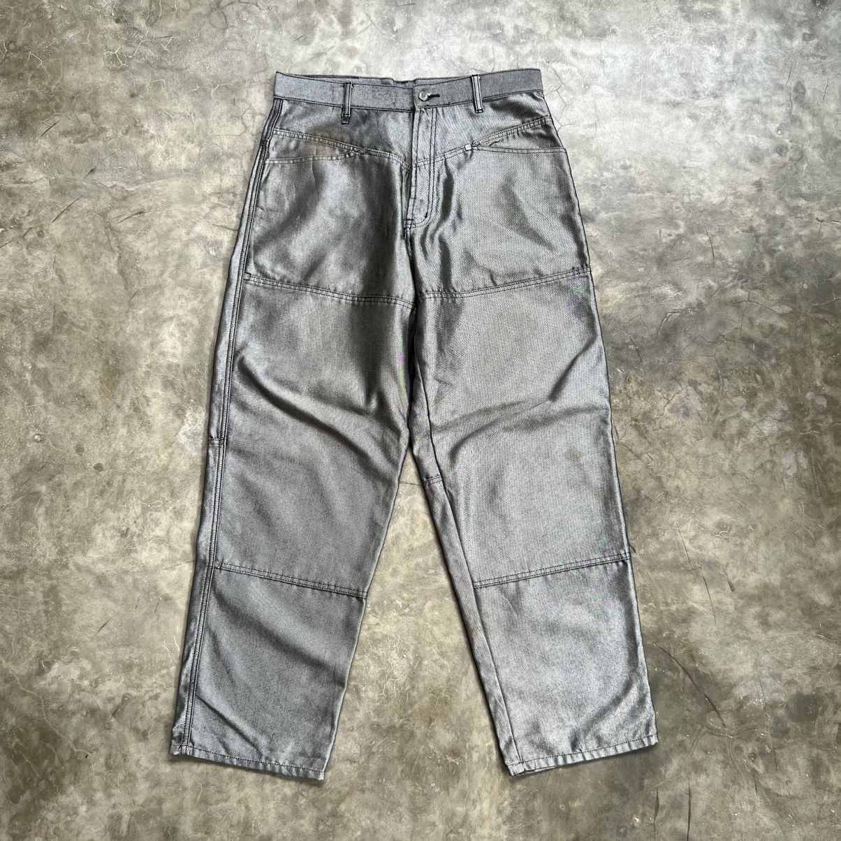 pelle-pelle-2000s-archive-pelle-pelle-double-knee-silver-jeans-grailed
