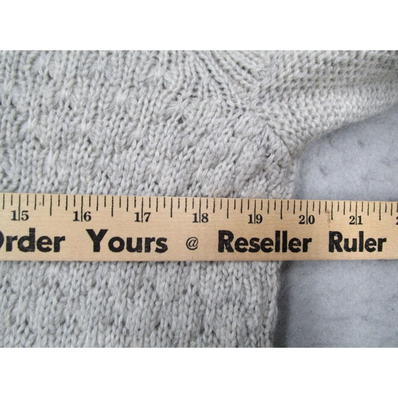 J.Crew J Crew Women's Gray Medium Cable Knit Pullover Sweater Long Sleeve Size M / US 6-8 / IT 42-44 - 7 Thumbnail