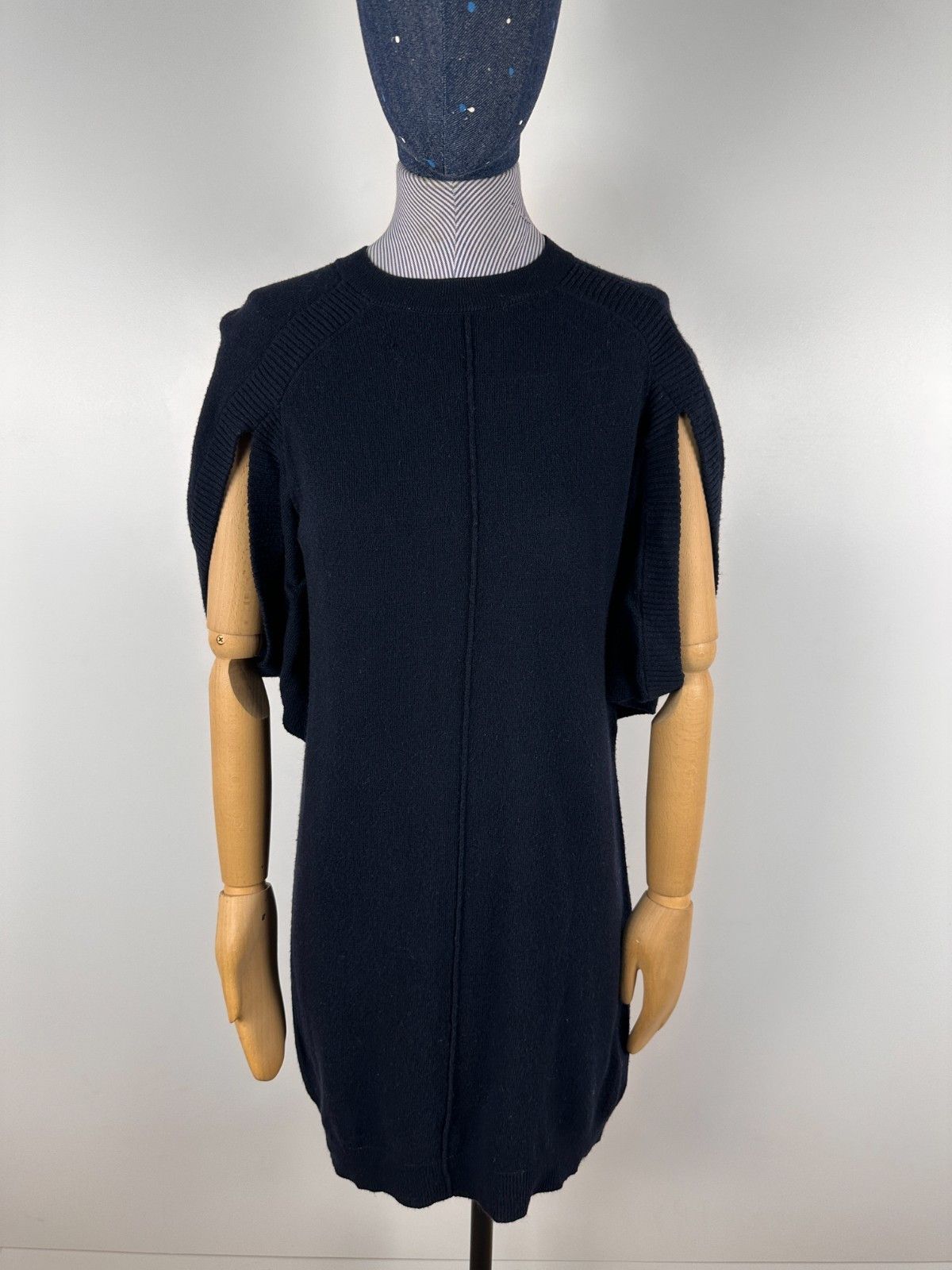 Allsaints All Saints Mini Dress Cotton Cashmere Black Size US2 Size XS / US 0-2 / IT 36-38 - 1 Thumbnail