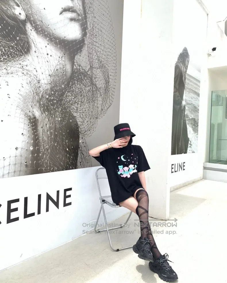 Balenciaga Balenciaga Alphabet print pattern black short sleeve T-shi Size US S / EU 44-46 / 1 - 9 Thumbnail
