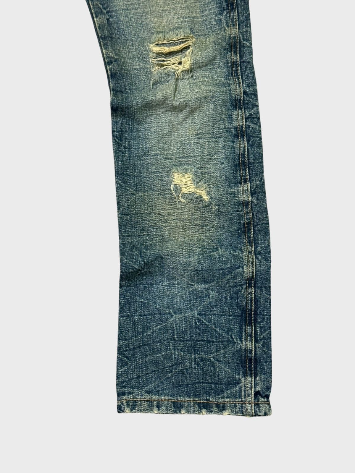 Hysteric Glamour Distressed Anap Low Raise Claw Mark Junya Watanabe Denim Size US 28 / EU 44 - 8 Thumbnail