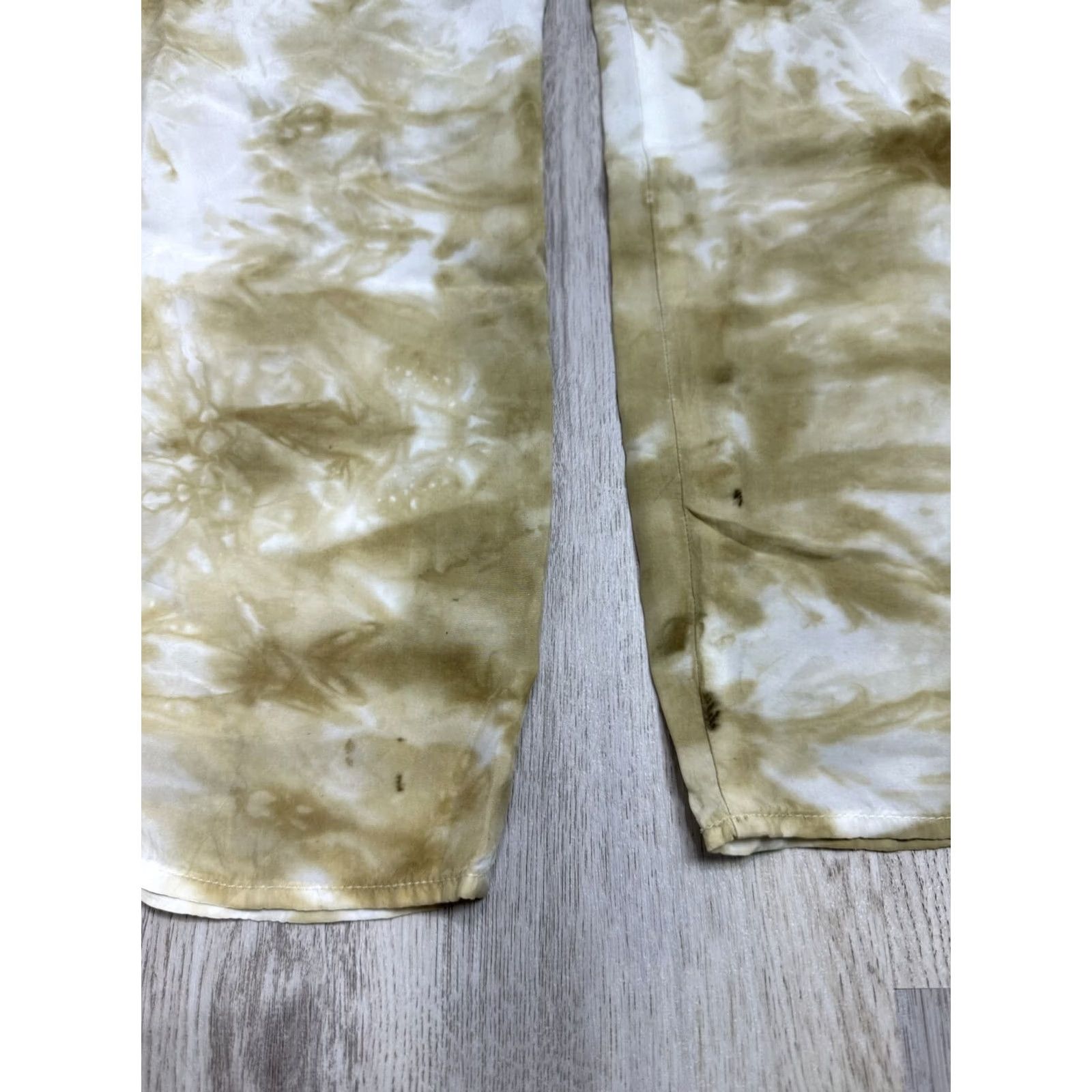 Vintage Womens Corey Lynn Calter Pants Beige Gold Cupro Pull On Relaxed Lightweight Sz L Pants Womens Lifestyle 90s Size 24" / US 00 / IT 34 - 7 Thumbnail