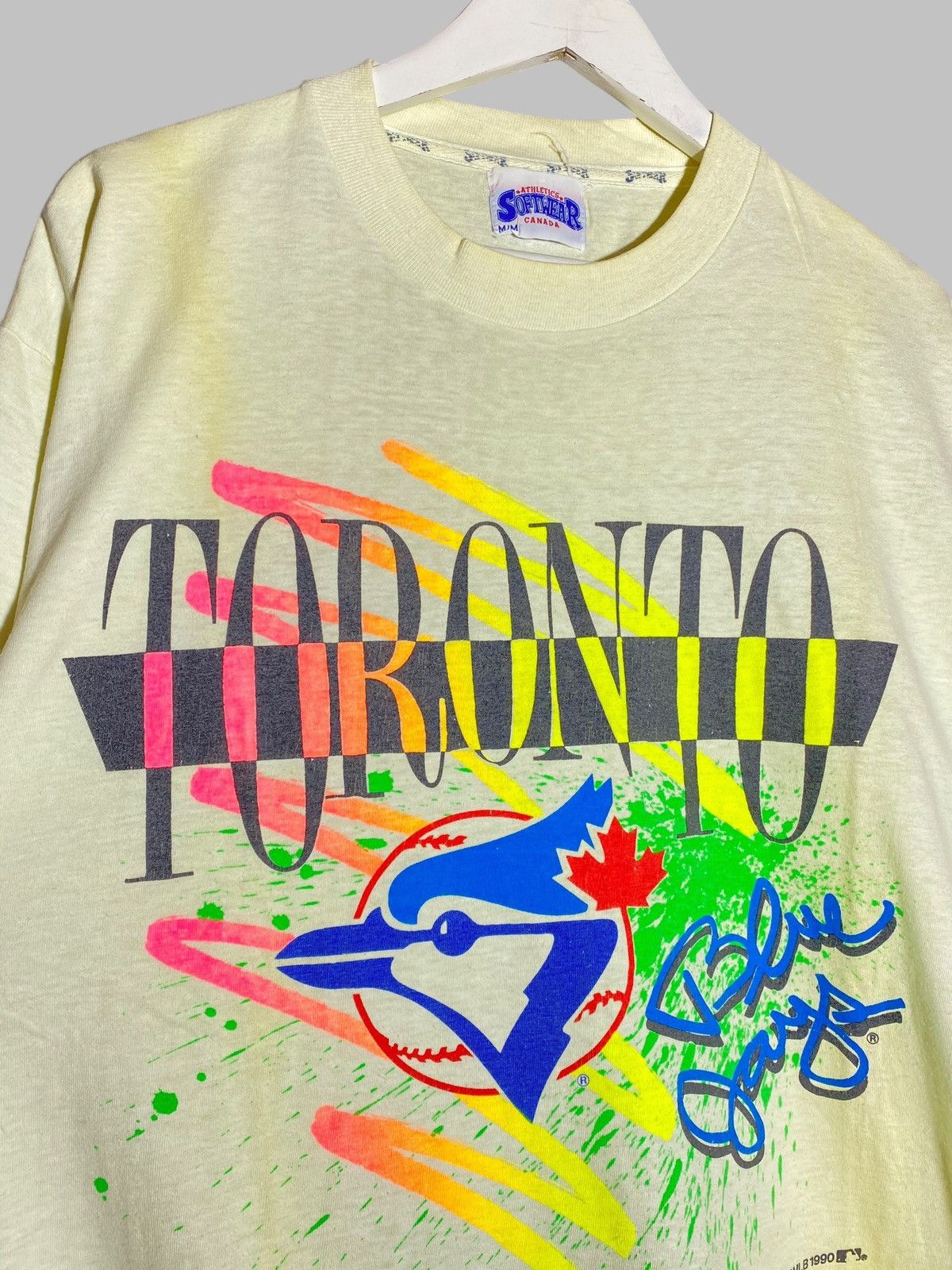 MLB Vintage 90s Toronto Blue Jays 1990 Single Stitch T-shirt Size US M / EU 48-50 / 2 - 3 Thumbnail