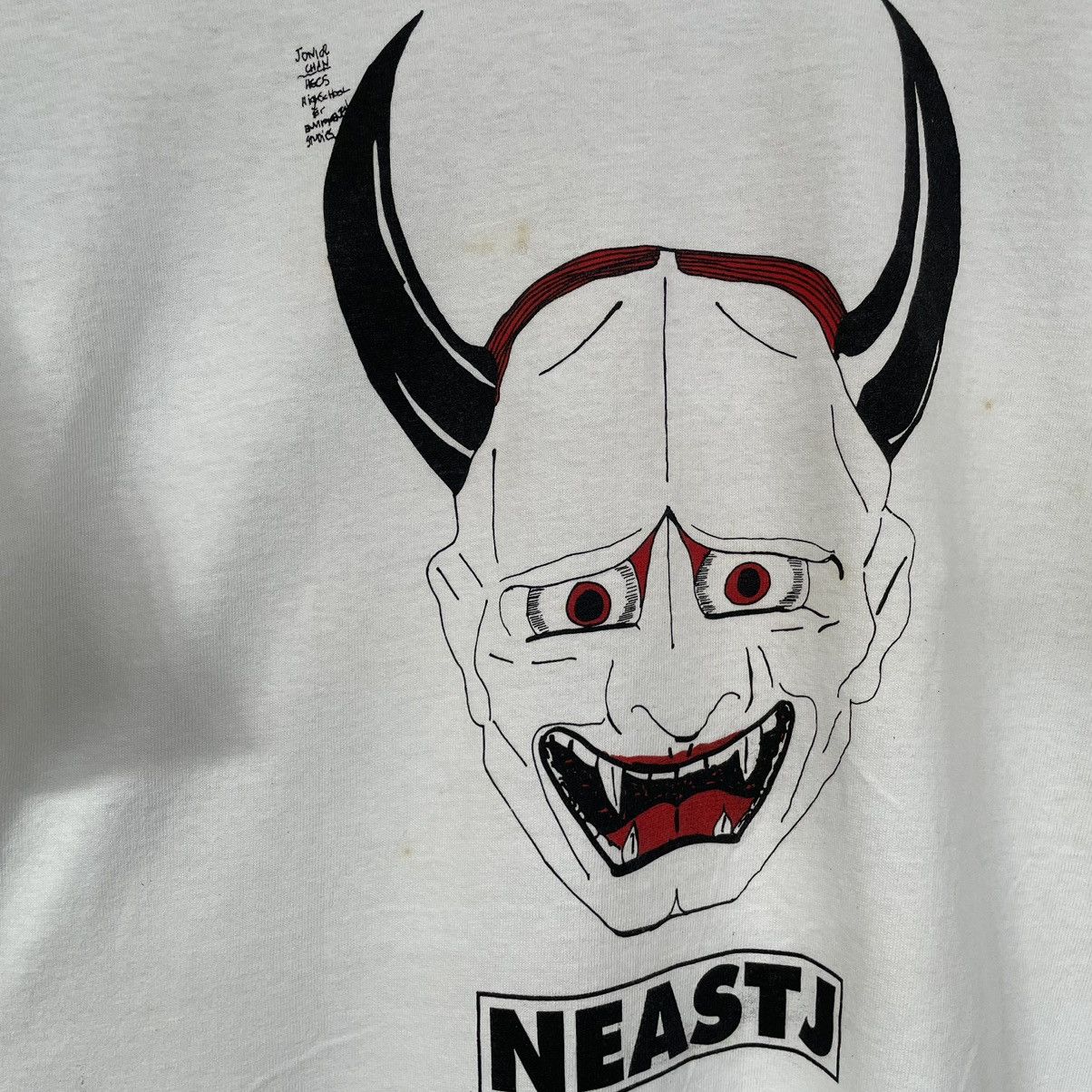 Vintage Vintage 90s Japanese Satanic T Shirt Size US L / EU 52-54 / 3 - 2 Thumbnail