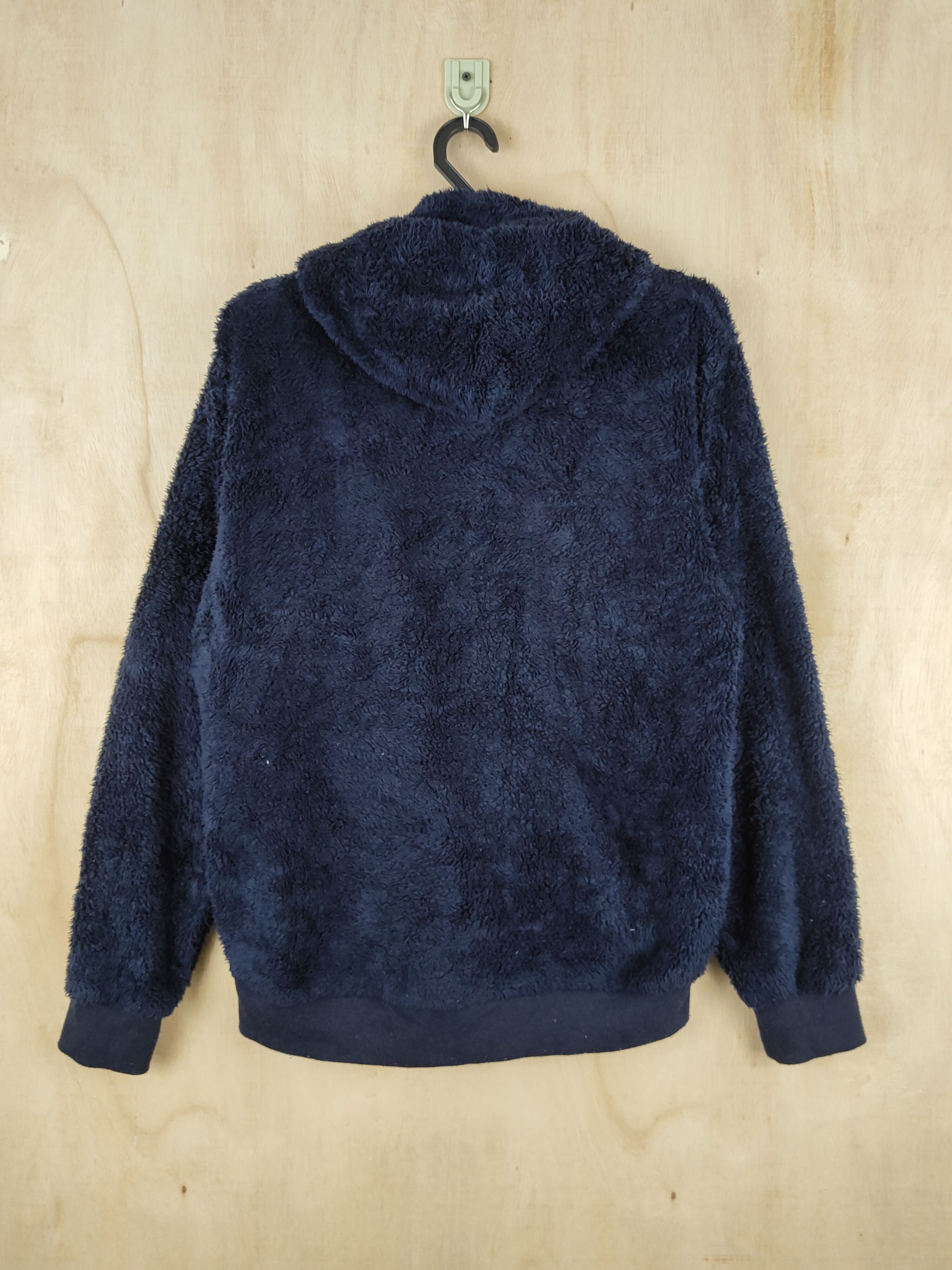 Japanese Brand Lock Heaven Navy Fur fleece Hoodie Sweaters #S2552 Size L / US 10 / IT 46 - 7 Thumbnail