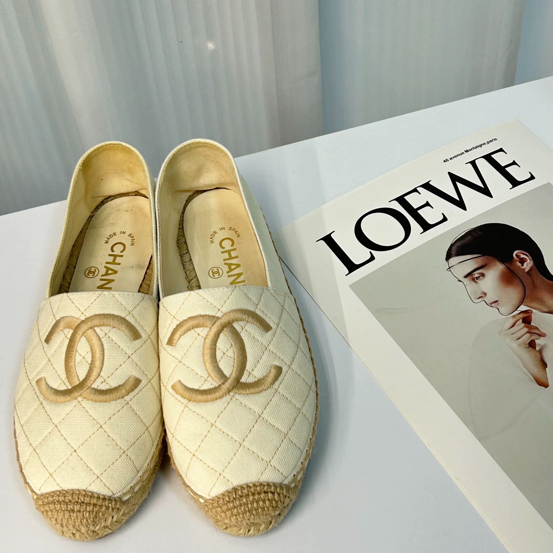 Chanel CHANEL Beige Fisherman Shoes Women's 36 Near New Size US 5.5 / IT 35.5 - 1 Thumbnail