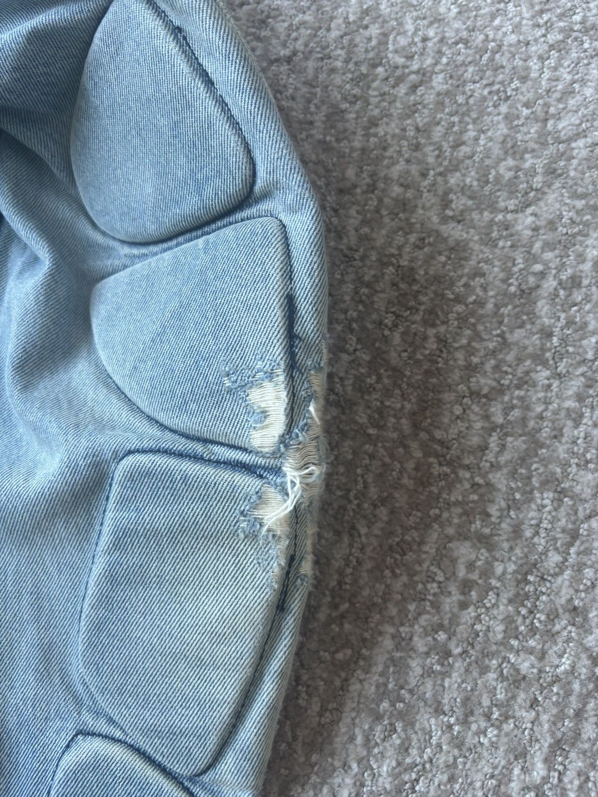 Balenciaga × Gap × Yeezy Prototype Padded Denim Jacket Size US M / EU 48-50 / 2 - 5 Thumbnail