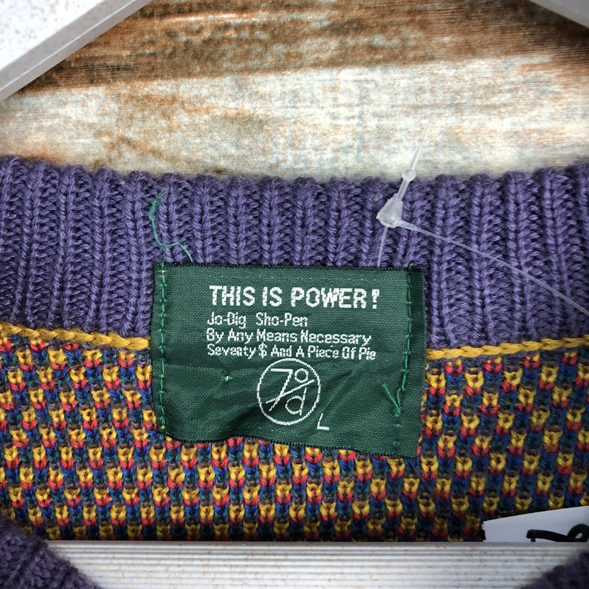 Japanese Brand This Is Power Purple art vintage sweatshirt Knitwear #A1248 Size US M / EU 48-50 / 2 - 10 Thumbnail
