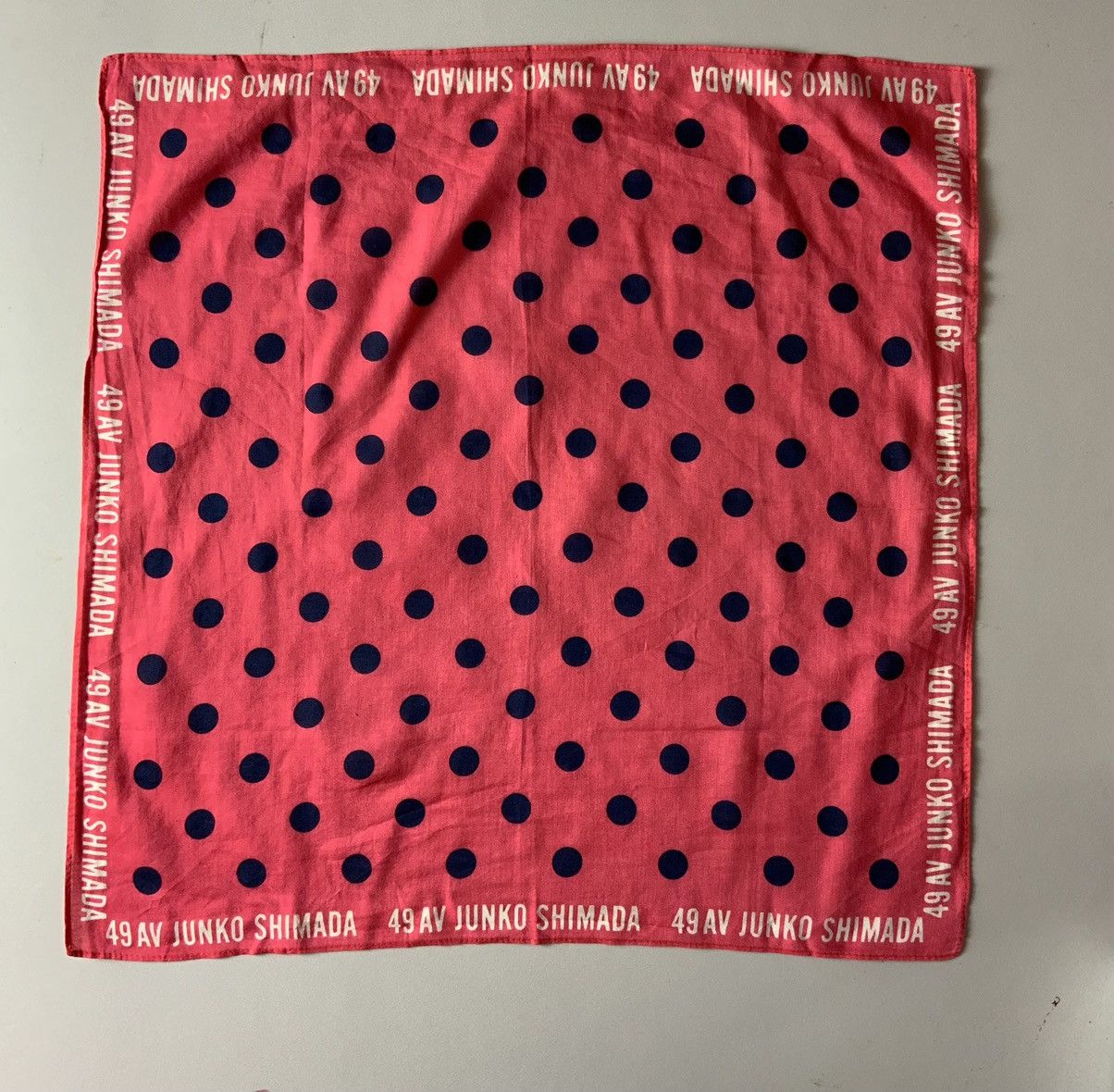 Japanese Brand 49 AV Junko Shimada Polkadot Bandana Size ONE SIZE - 3 Thumbnail