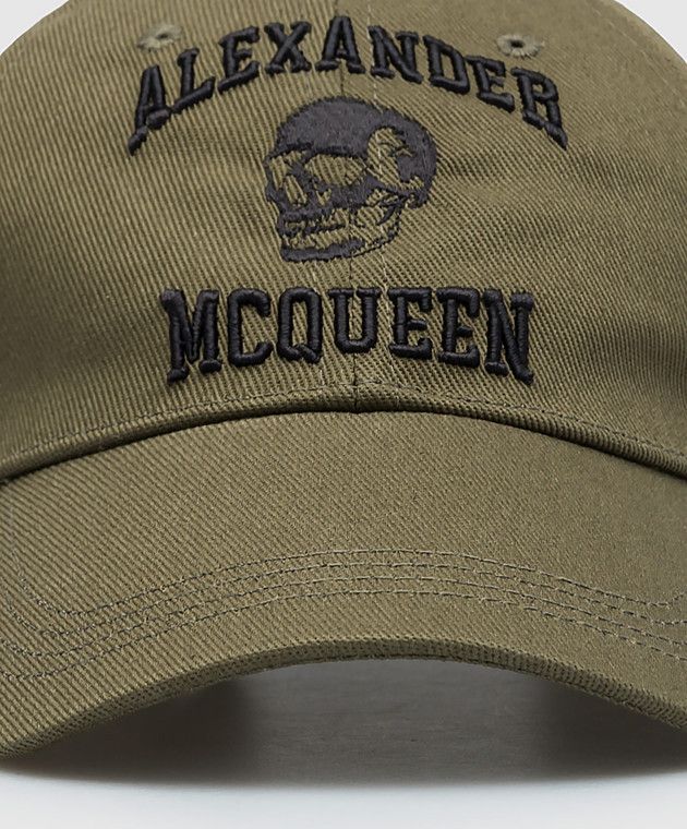 Alexander McQueen o1y1224 Size: 7 / Logo (Cap & Hat) in Military Green Size ONE SIZE - 4 Thumbnail
