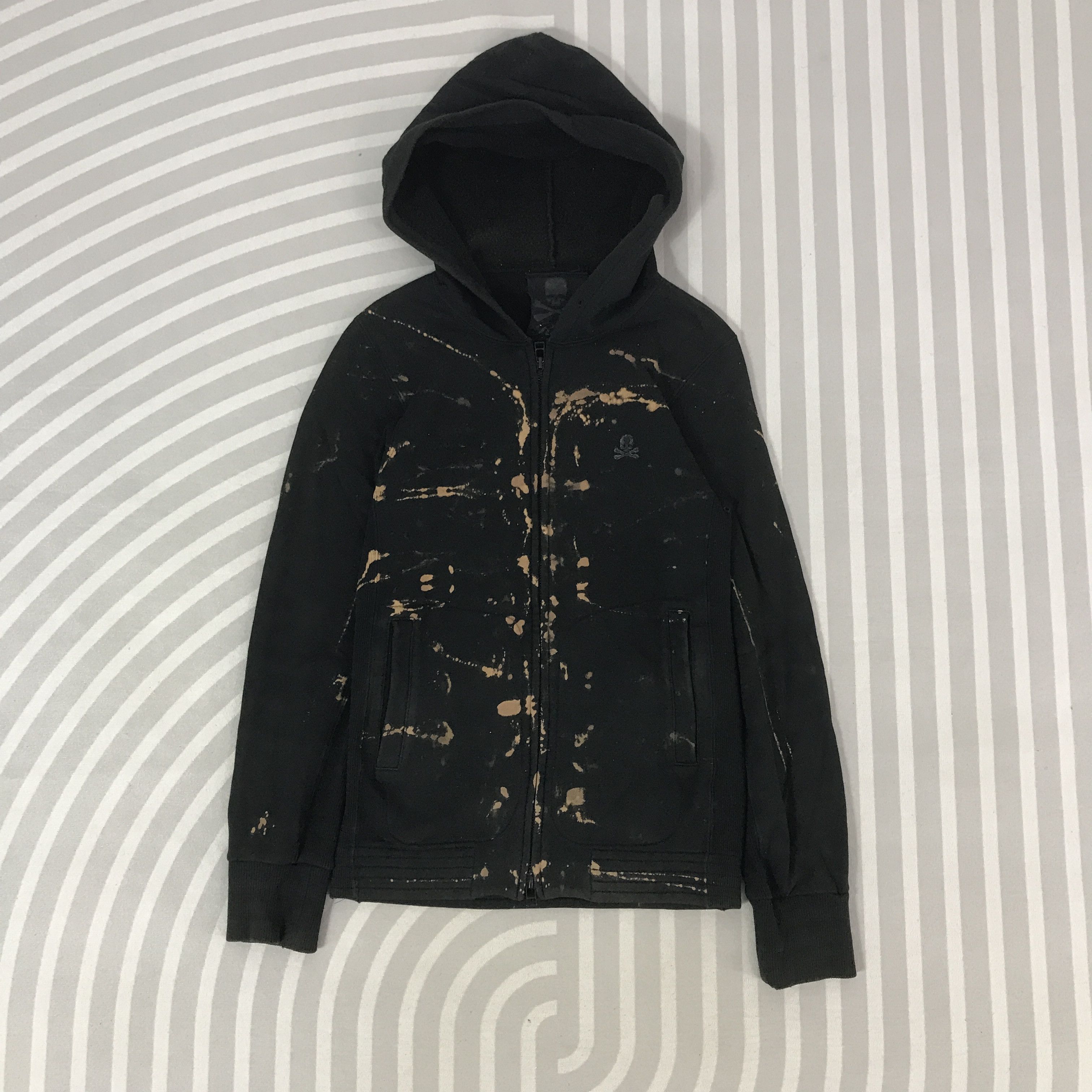 Roen Vintage Roen Acid wash Style Black Skull hoodie Jacket Size US XS / EU 42 / 0 - 2 Thumbnail