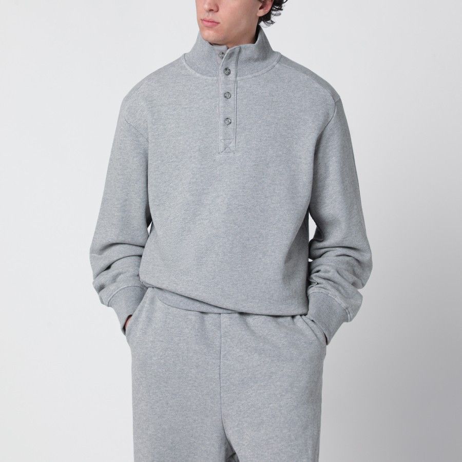 Entire Studios o1d2blof0226 Cotton Buttoned Sweater in Gray Size US S / EU 44-46 / 1 - 1 Thumbnail