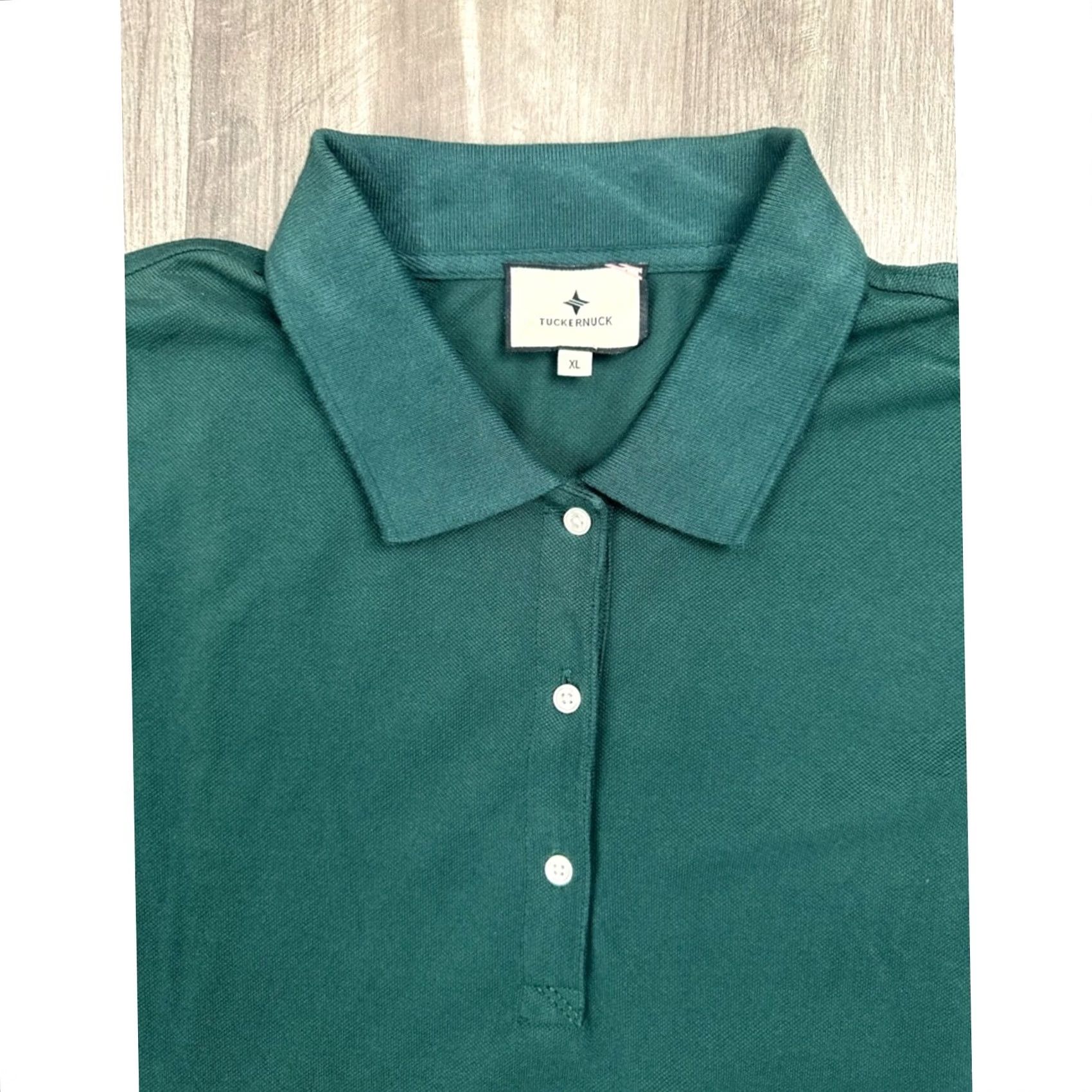 Vintage Tuckernuck Shirt Dress XL Womens June Bug Green Long Sleeve Polo Shirt Dress Size XL / US 12-14 / IT 48-50 - 5 Thumbnail