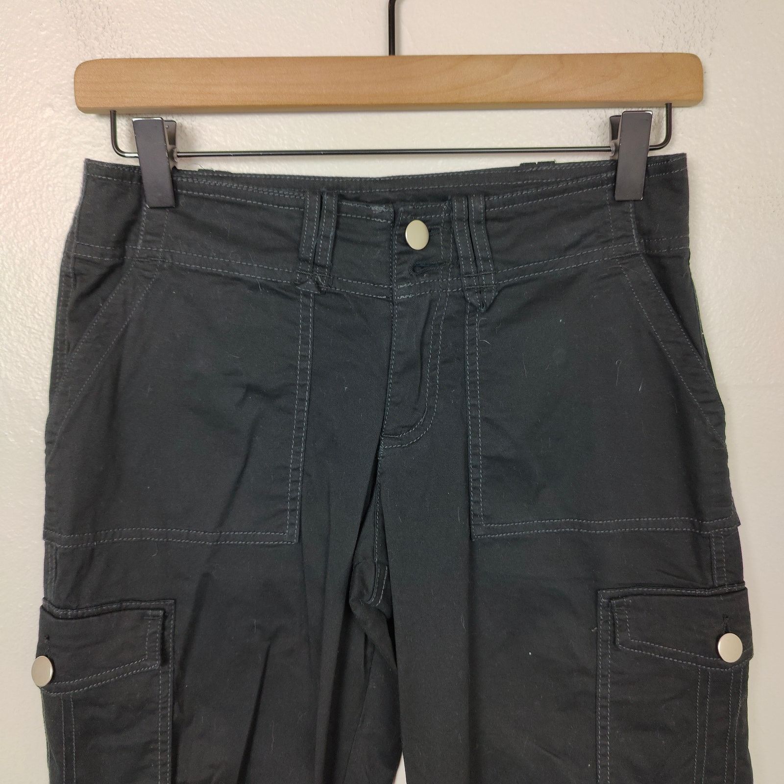 Other I.Am.Gia Ryder Cargo Pants Womens XXS Black Low Rise Y2K Size 24" / US 00 / IT 34 - 2 Thumbnail