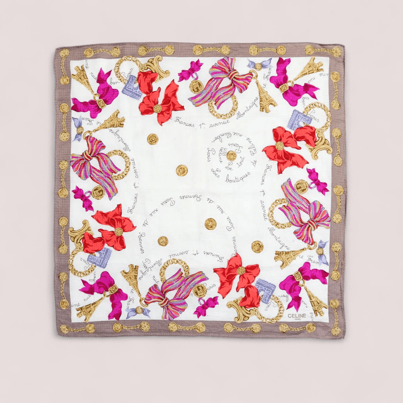 Celine Paris Silk Scarf/ Bandana