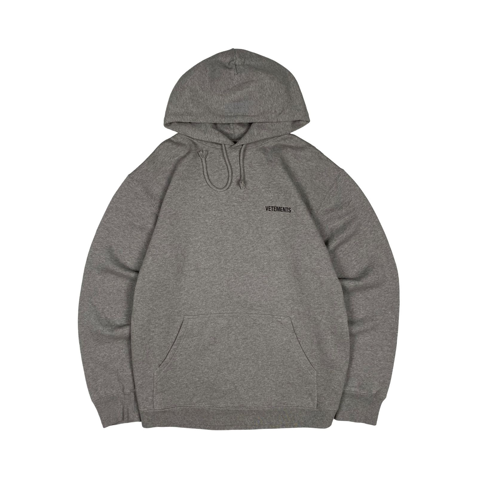 Vetements Vetements Grey Logo Hoodie Size US XS / EU 42 / 0 - 1 Thumbnail