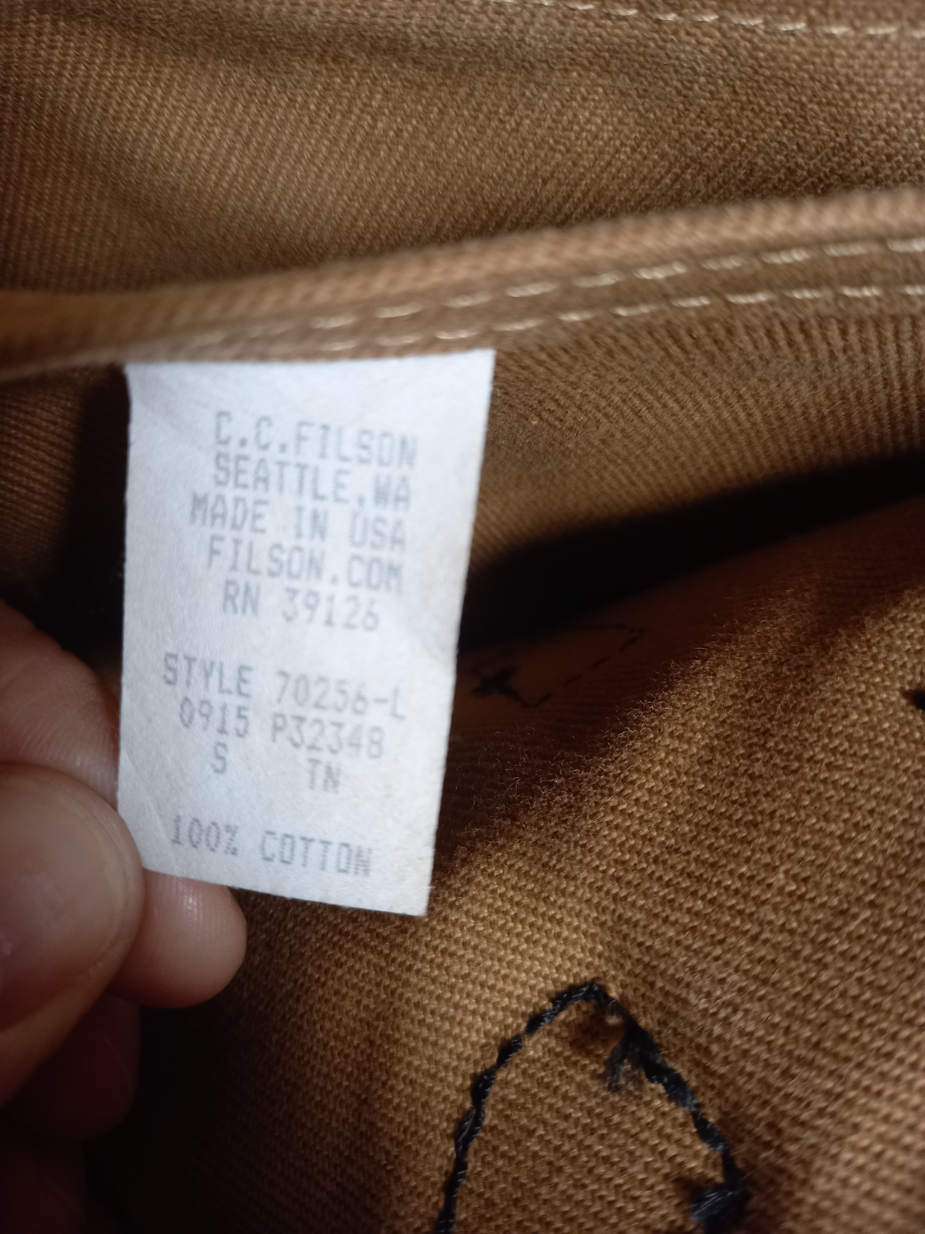 Filson Filson Rugged Twill 256 Briefcase - Tan (Made in USA) Size ONE SIZE - 11 Thumbnail
