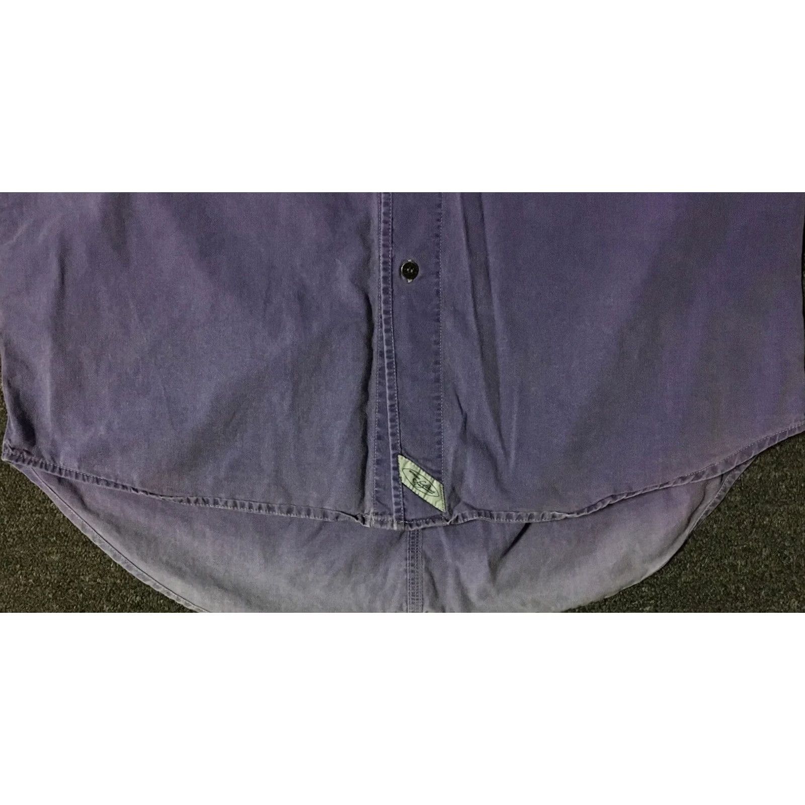 Levi's VINTAGE Levi's Button-Up Shirt L Purple 90s Western Cowboy Biker Grunge Trucker Skate Mens Shirt Size US L / EU 52-54 / 3 - 3 Thumbnail
