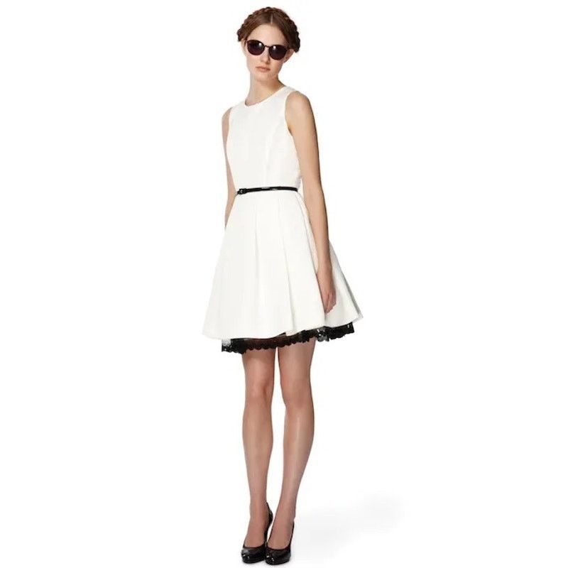 Jason Wu Jason Wu Target Flared Dress in Cream size 6 Excellent Size M / US 6-8 / IT 42-44 - 1 Thumbnail