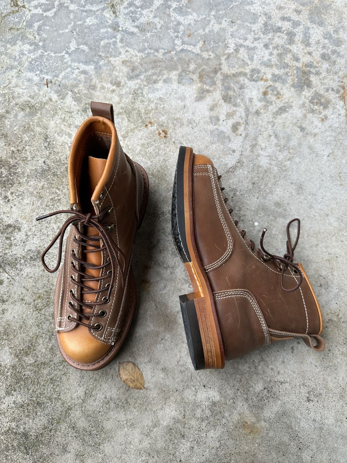 Vintage Monkey hiking welt construction leather redwing boot Size US 6.5 / EU 39-40 - 2 Thumbnail