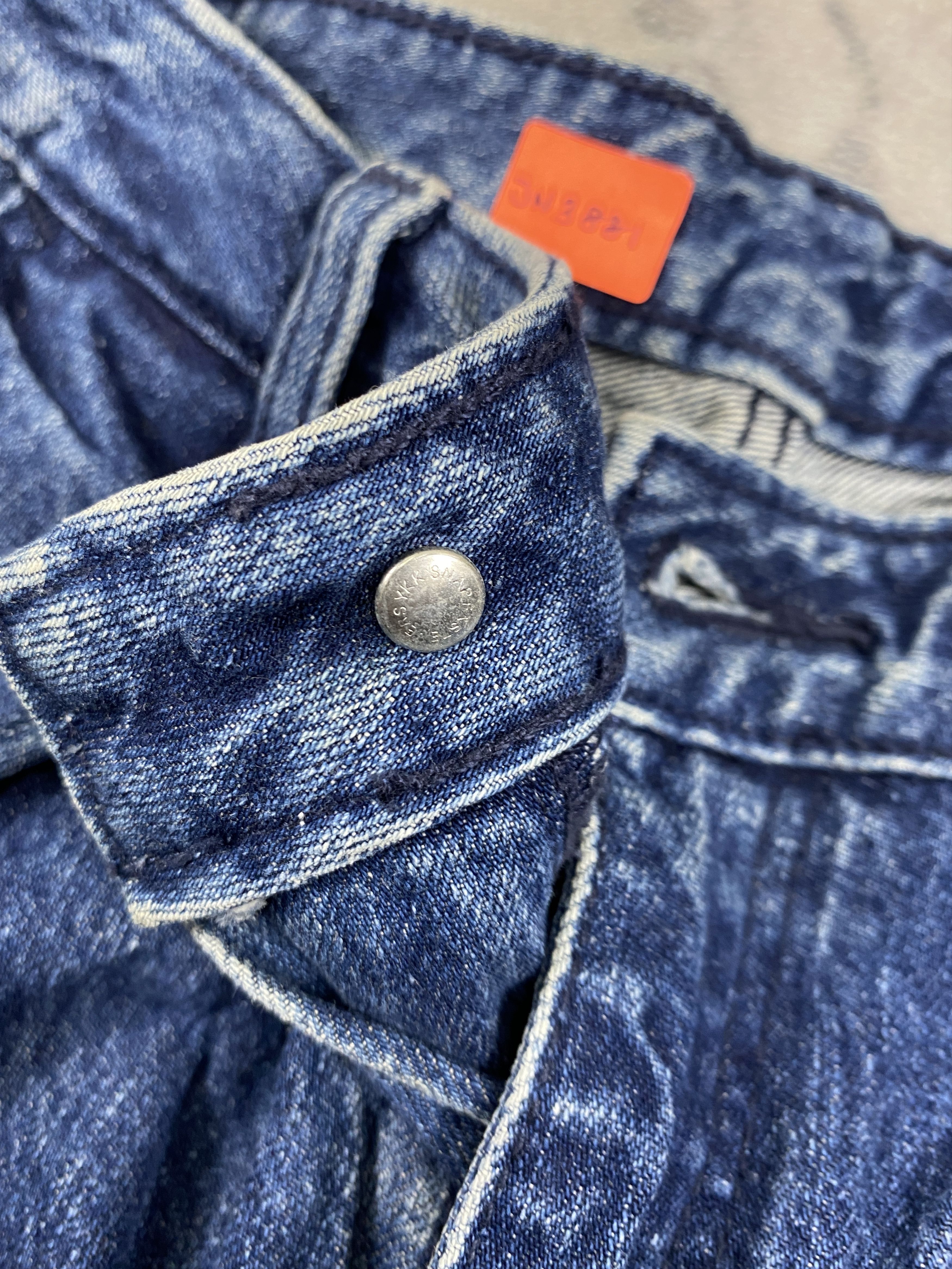 Japanese Brand Dark Blue GU Baggy Jeans 26x29 Denim- JN3881 Size 38" / US 16 / IT 52 - 6 Thumbnail