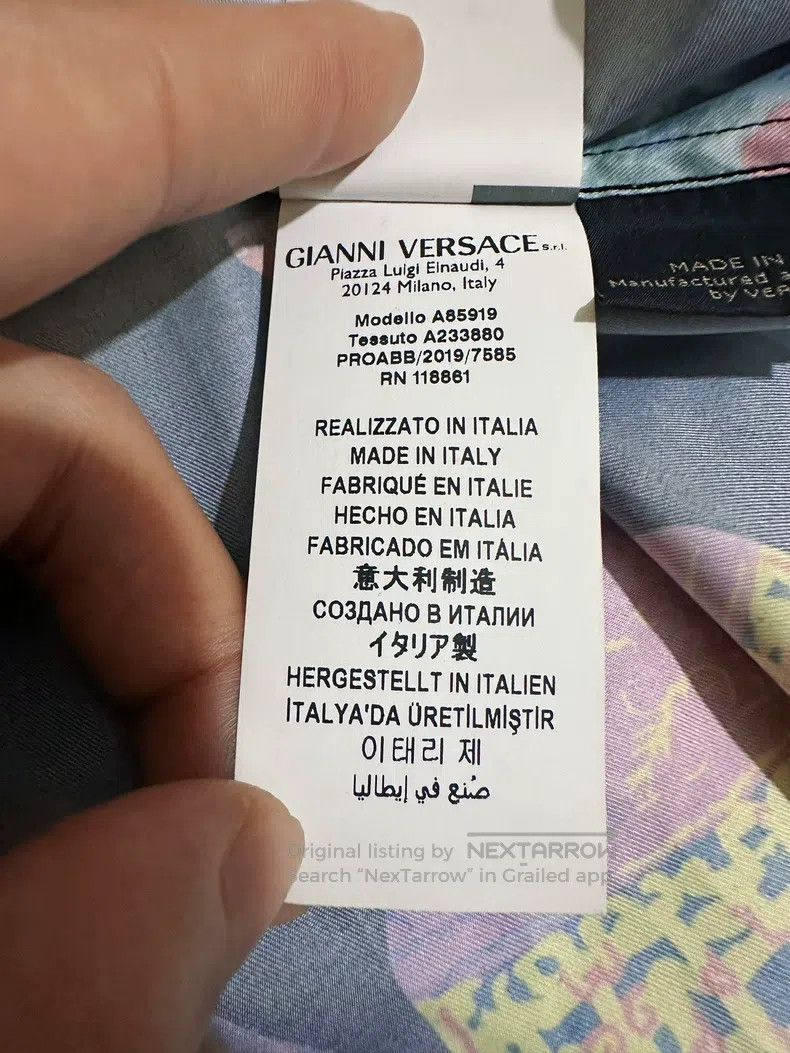 Versace Versace Porcelain utensils short-sleeved shirts T-shirts Size US L / EU 52-54 / 3 - 8 Thumbnail