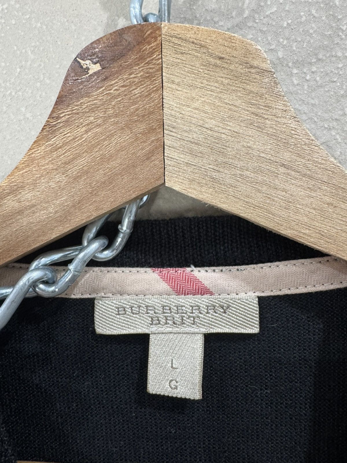 Burberry Vintage Burberry Brit Sweater Nova Check Rare Size US L / EU 52-54 / 3 - 3 Thumbnail