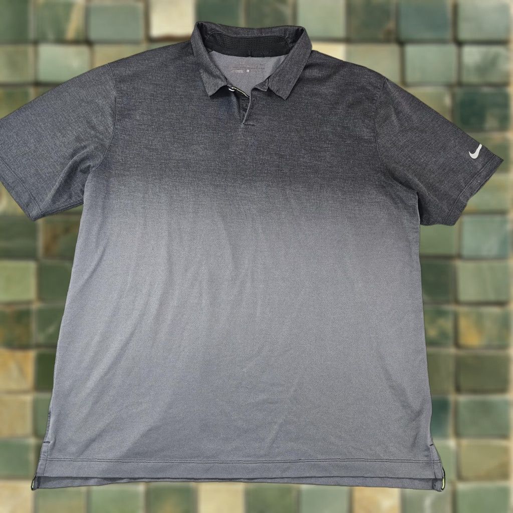 Nike Nike Golf Polo Shirt Mens L Gray Ombre Dri-FIT Tour Performance Size US L / EU 52-54 / 3 - 1 Thumbnail