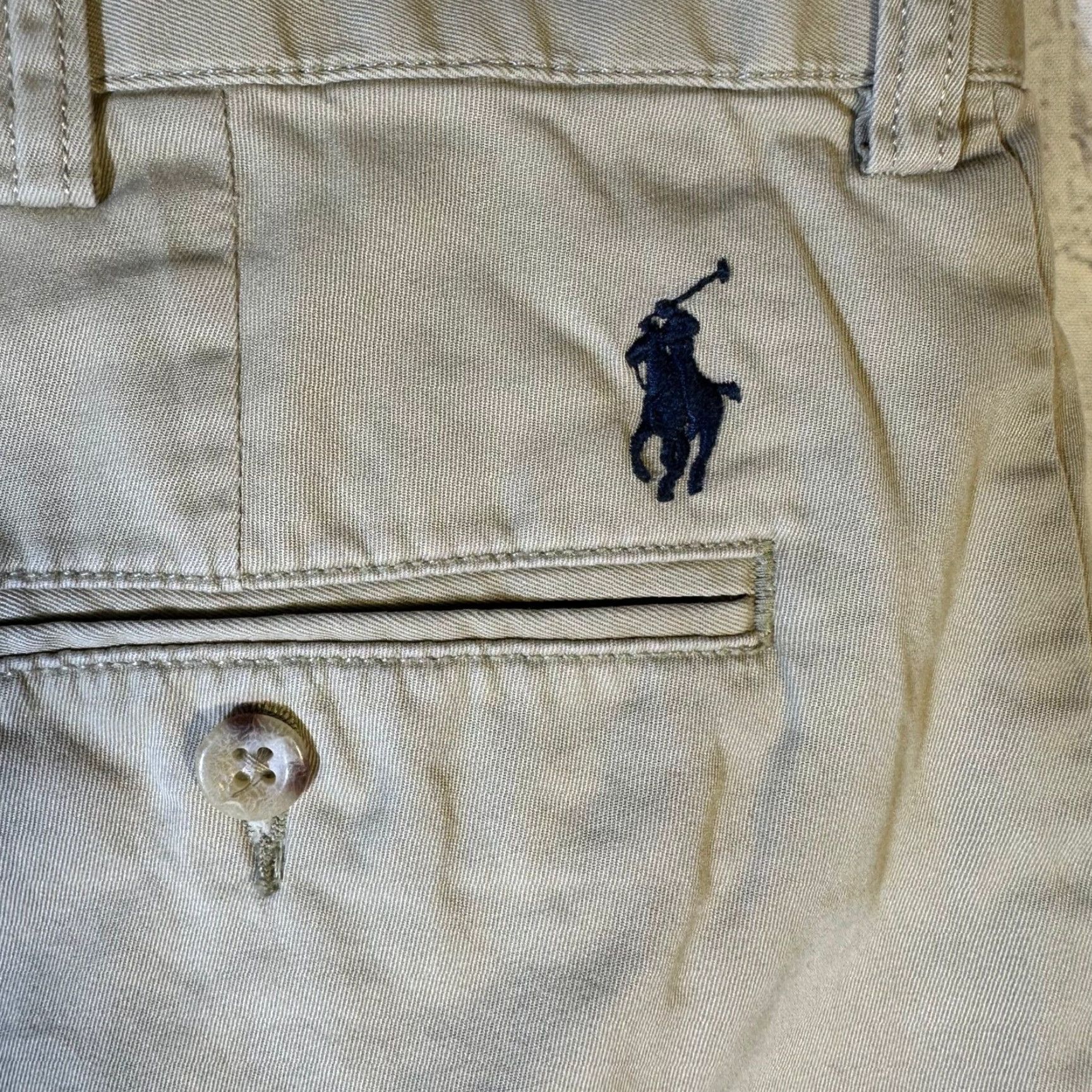 Polo Ralph Lauren Polo Ralph Lauren Mens Chino Shorts 34 Inseam 9 Cotton Twill Khaki Tan Beige 100% Regular Zip Front Embroidered Pony Logo Chino Casual Vintage No Size US S / EU 44-46 / 1 - 5 Thumbnail