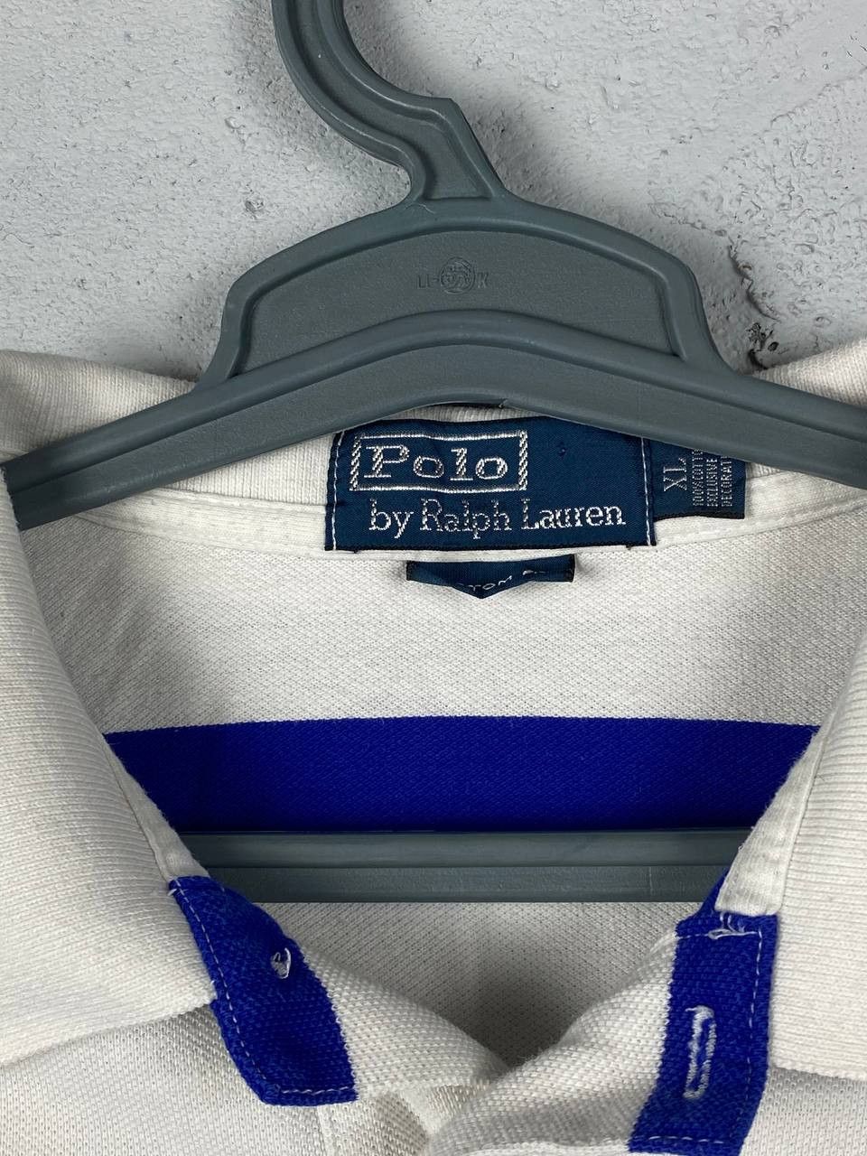 Polo Ralph Lauren × Vintage Polo Ralph Lauren Stripes Blue Polo Shirt Chief Keef Size US XL / EU 56 / 4 - 4 Thumbnail