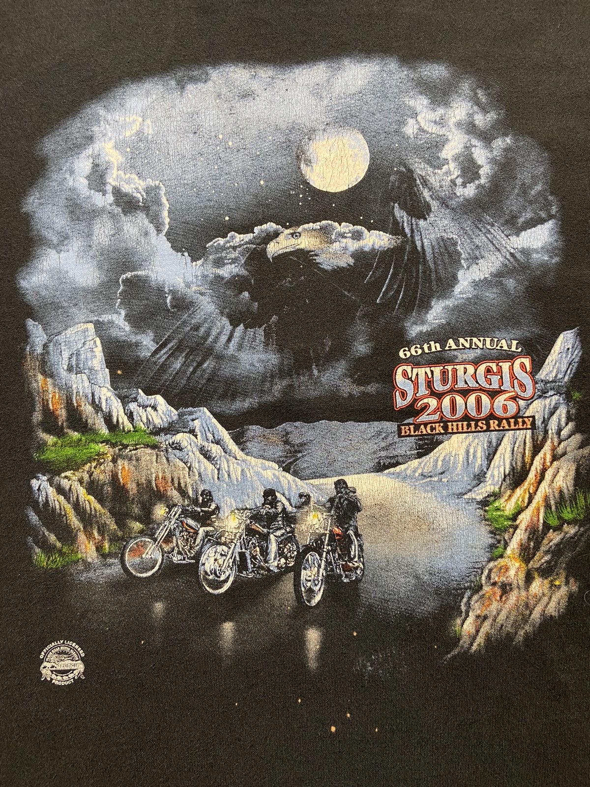 Gildan Vintage 2006 Sturgis motorcycle rally tee Size US XL / EU 56 / 4 - 6 Thumbnail