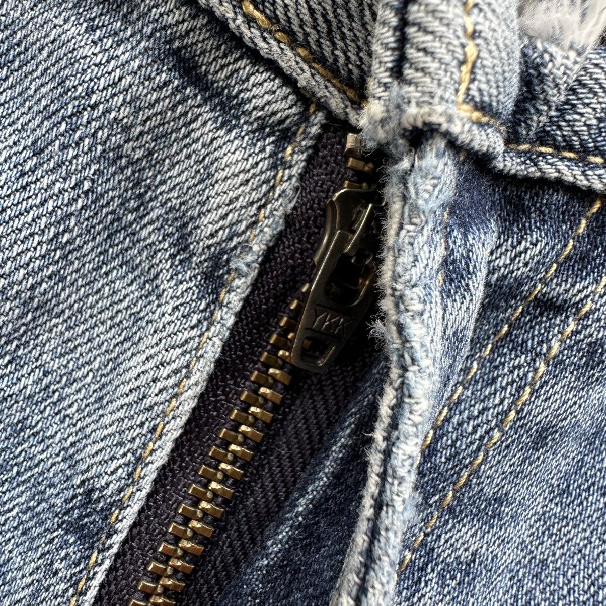 Japanese Brand Vintage Japanese Faded Distressed Denim Jean Pant W33 Size US 33 - 5 Thumbnail
