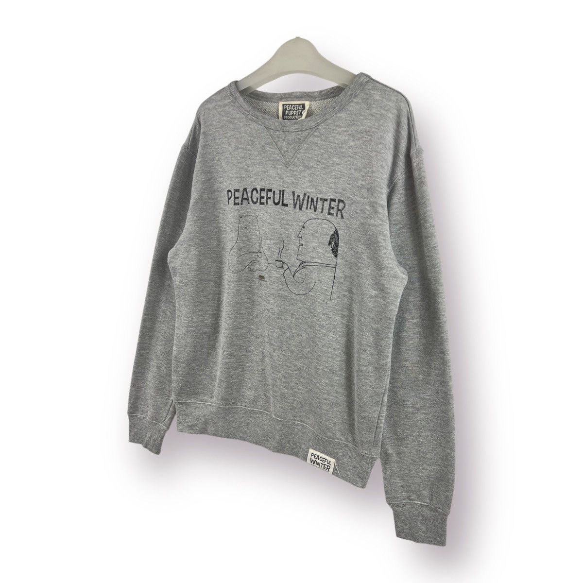 Anime × Cartoon Network × Japanese Brand 🔥 Peaceful Puppet Production Roundneck Sweatshirt - L Size US S / EU 44-46 / 1 - 2 Thumbnail