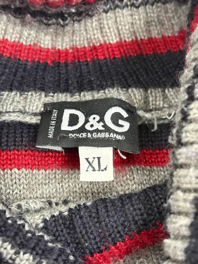 Dolce & Gabbana AW2006 Dolce & Gabbana Multi-Color Striped Wool Turtleneck Sweater Size US S / EU 44-46 / 1 - 10 Thumbnail
