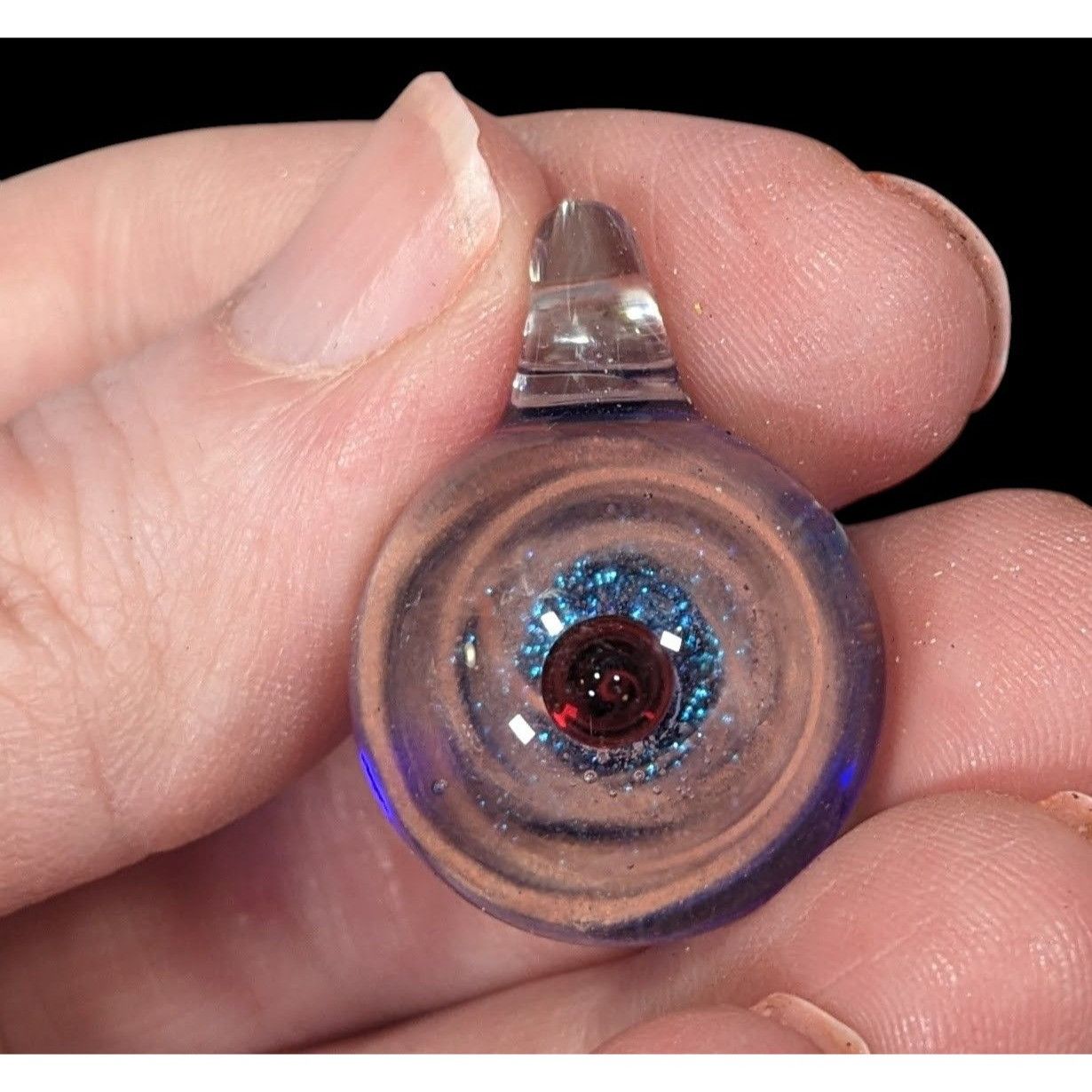 Other Galaxy Glass Pink Blue And Red Lamp Work Pendant Size ONE SIZE - 2 Thumbnail