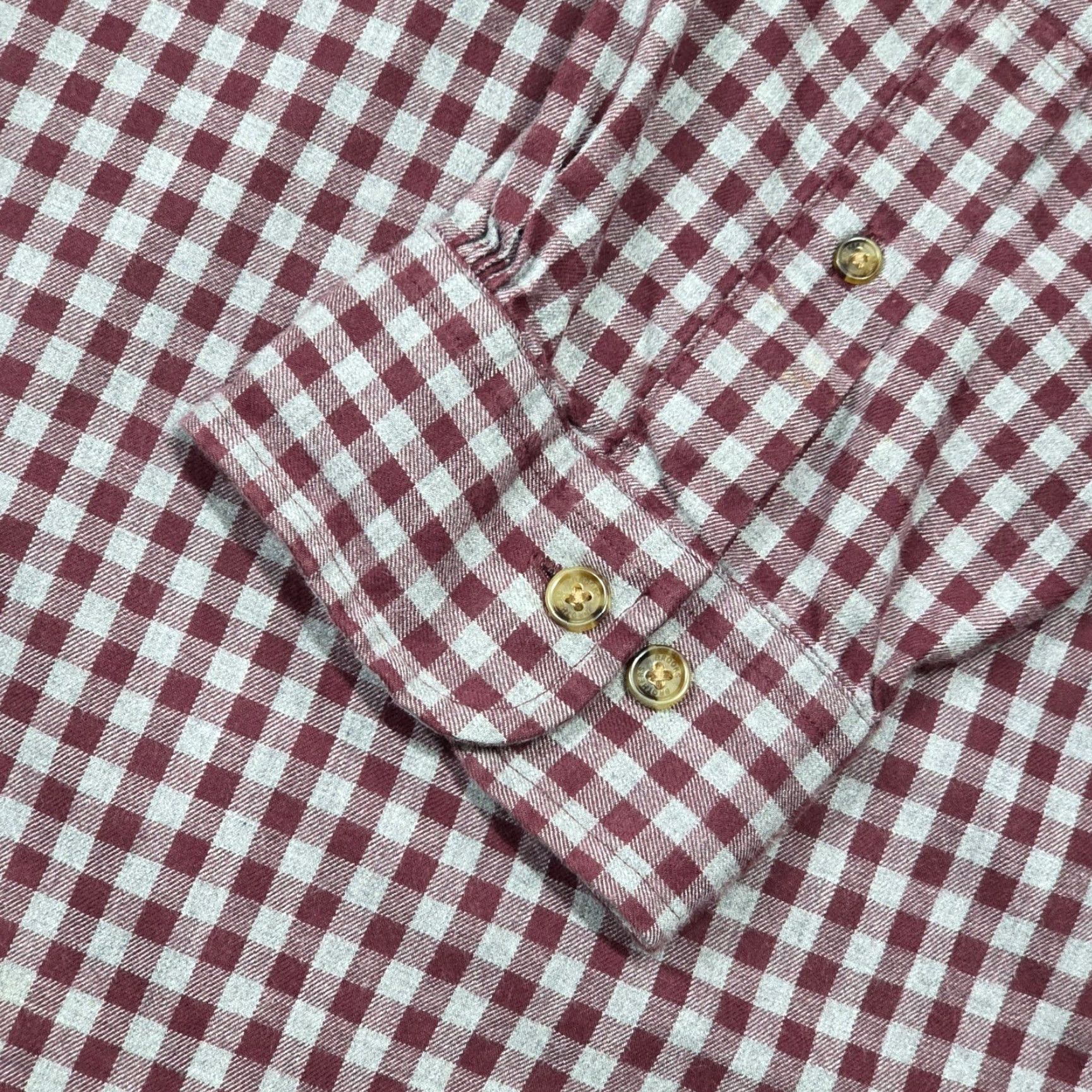 Brooks Brothers Brooks Brothers Button-Up Shirt Long Sleeve 2XL Mens Check Gingham Red Gray Cotton Button-Down Collar Classic Regent Size US XXL / EU 58 / 5 - 4 Thumbnail