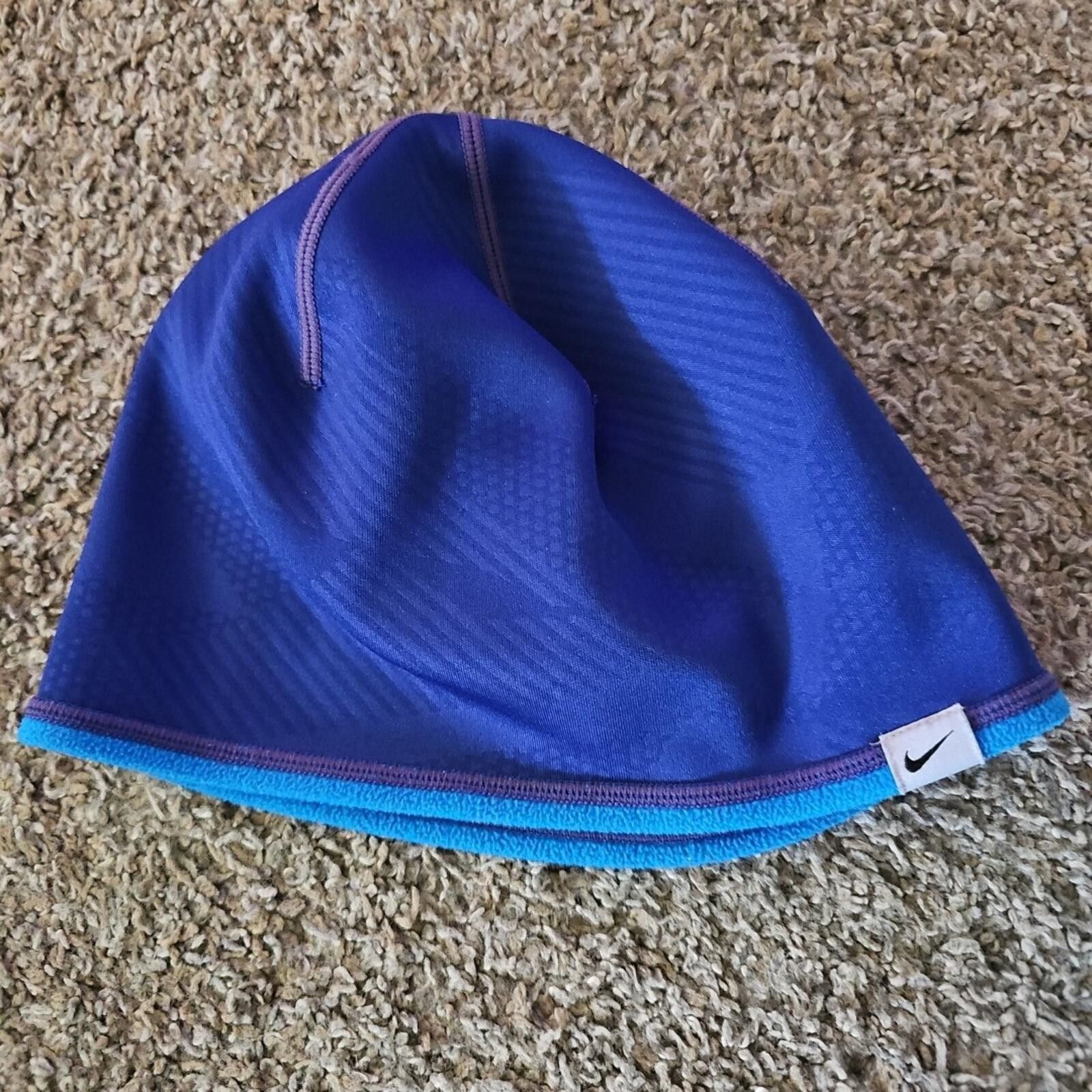 Nike OSFA Nike Beanie Blue Size ONE SIZE - 1 Thumbnail