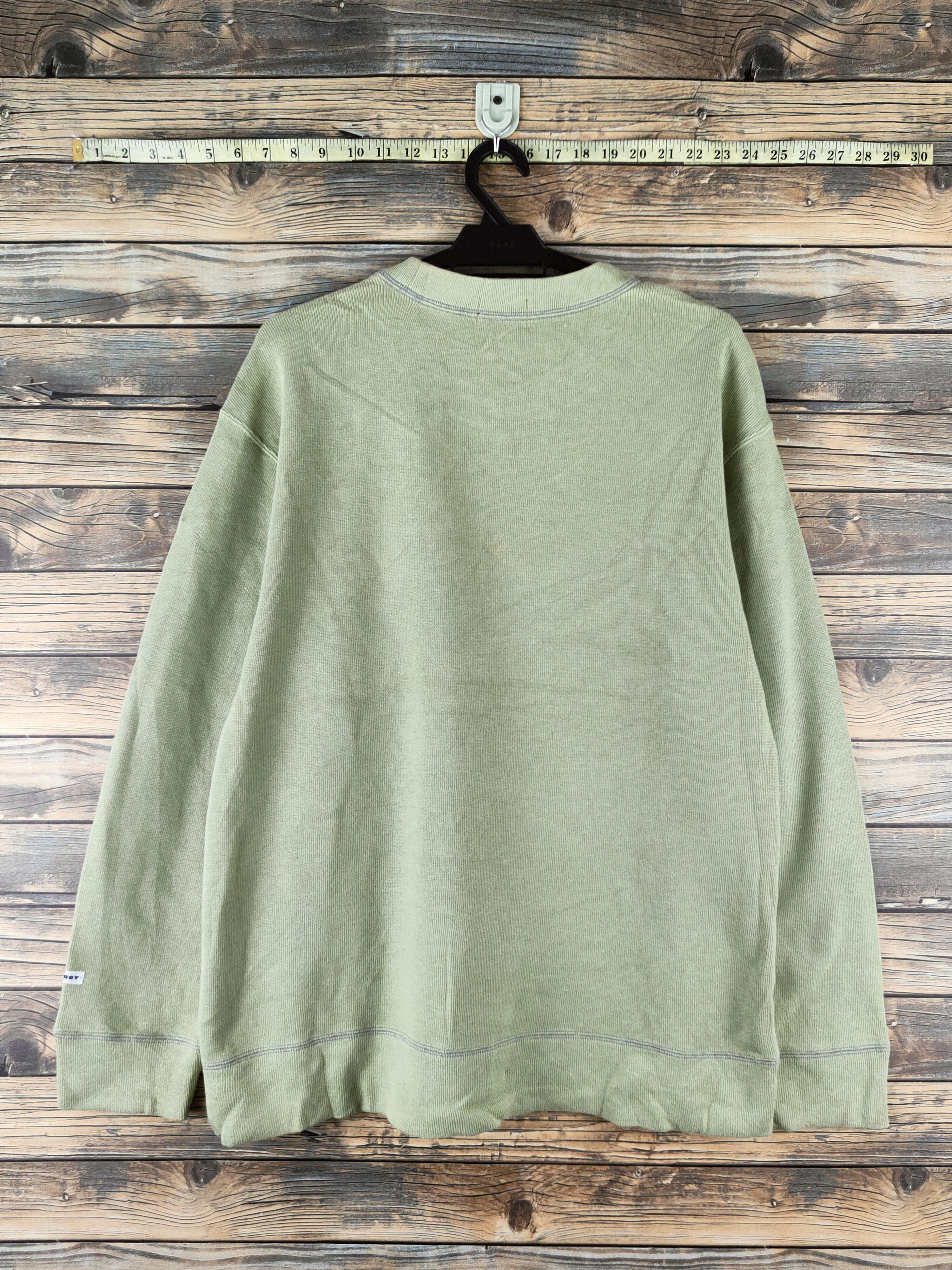 Japanese Brand DL Posh Boy Light Green Knitwear Sweatshirts #46-211 Size US L / EU 52-54 / 3 - 9 Thumbnail