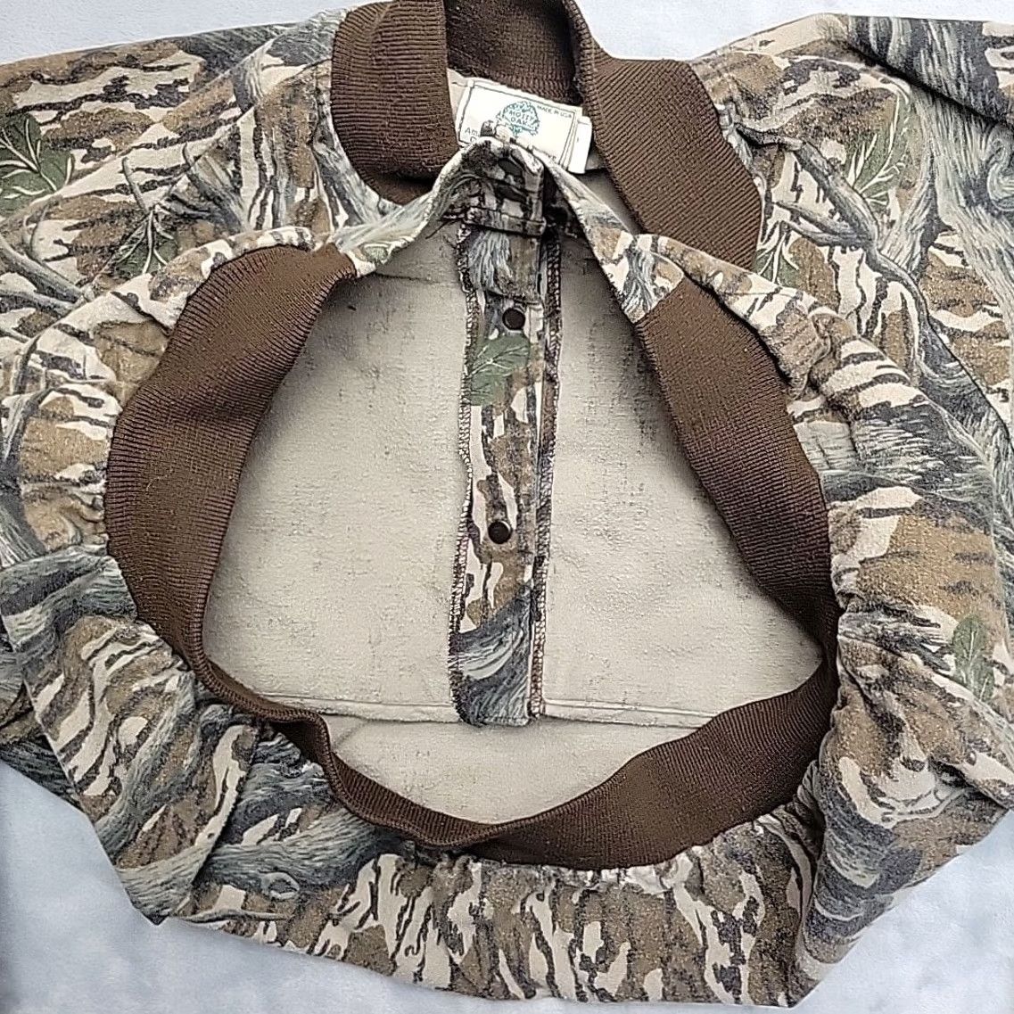 Vintage VINTAGE Mossy Oak Camo Bomber Jacket Mens XL Chamois Cloth Hunting Made in USA Jacket Size US XL / EU 56 / 4 - 6 Thumbnail