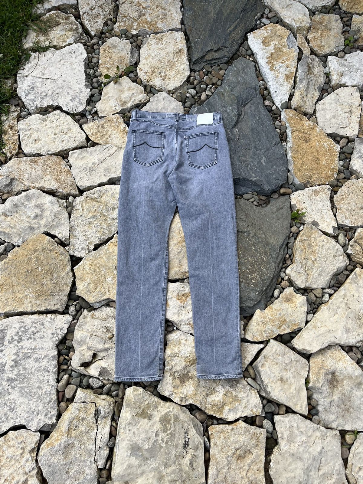 Jacob Cohen Jacob Cohën light grey handmade jeans denim pants trousers Size US 31 - 2 Thumbnail