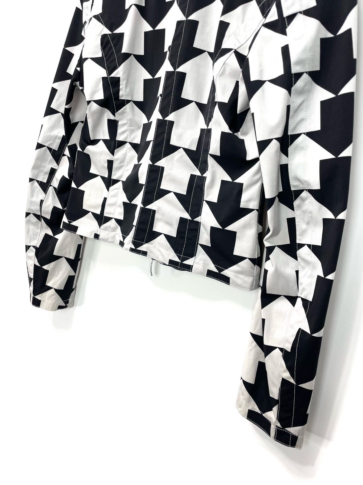 Gianfranco Ferre Gianfranco Ferré – GF Ferré Vintage Geometric Zip Jacket Size M / US 6-8 / IT 42-44 - 5 Thumbnail