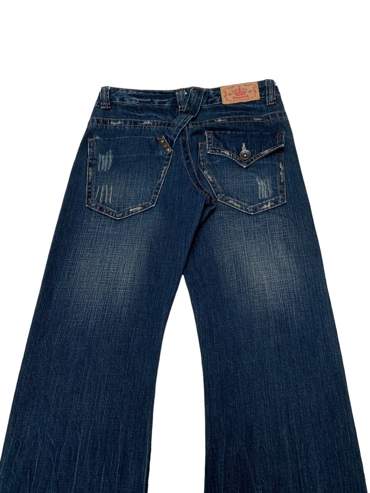 Japanese Brand × Vintage Vintage Japanese Brand Slap Stick Flared Jeans 1990s Size US 30 / EU 46 - 9 Thumbnail