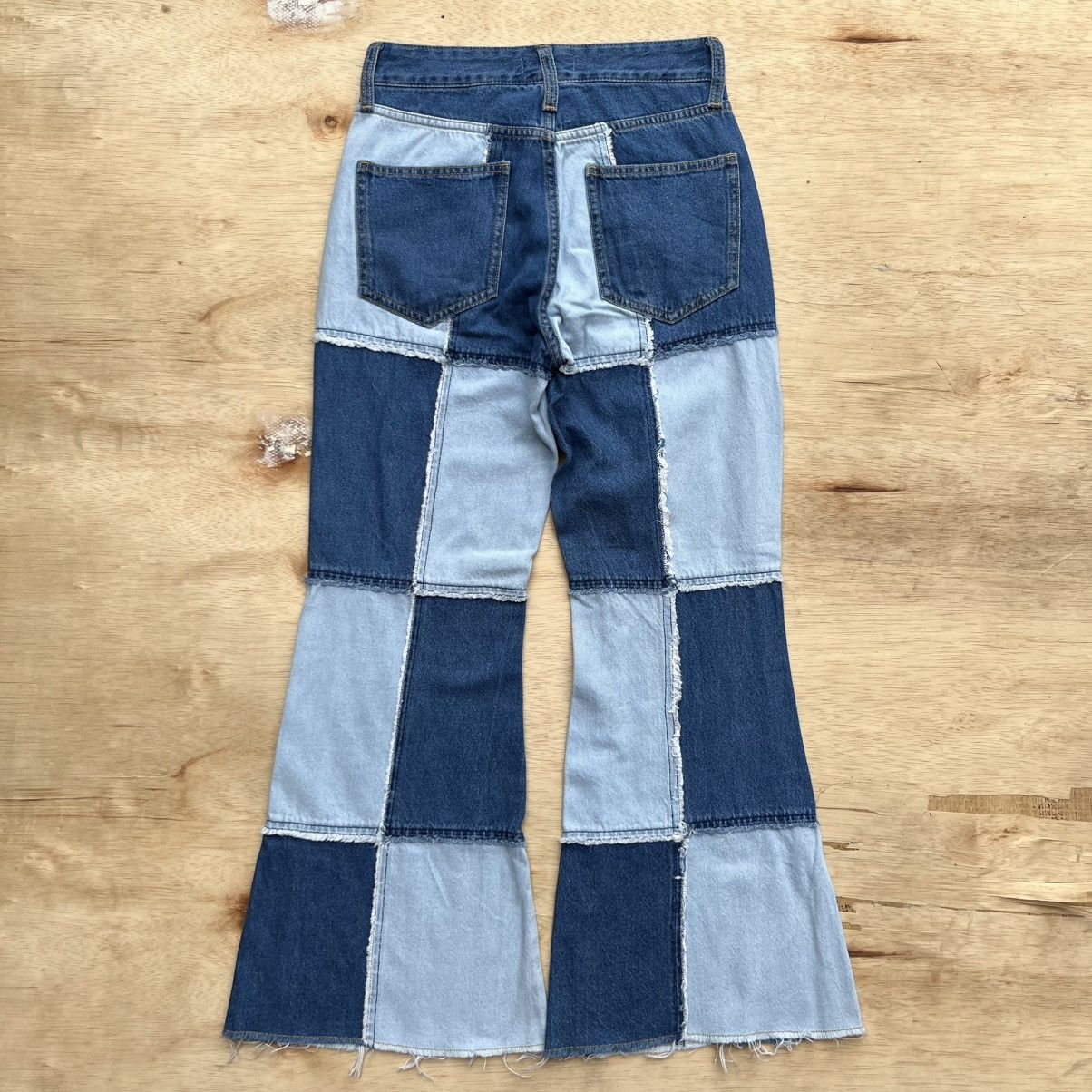 Japanese Brand WEGO FLARED HAGI DENIM VINTAGE Y2K like HYSTERIC GLAMOUR Size 26" / US 2 / IT 38 - 7 Thumbnail